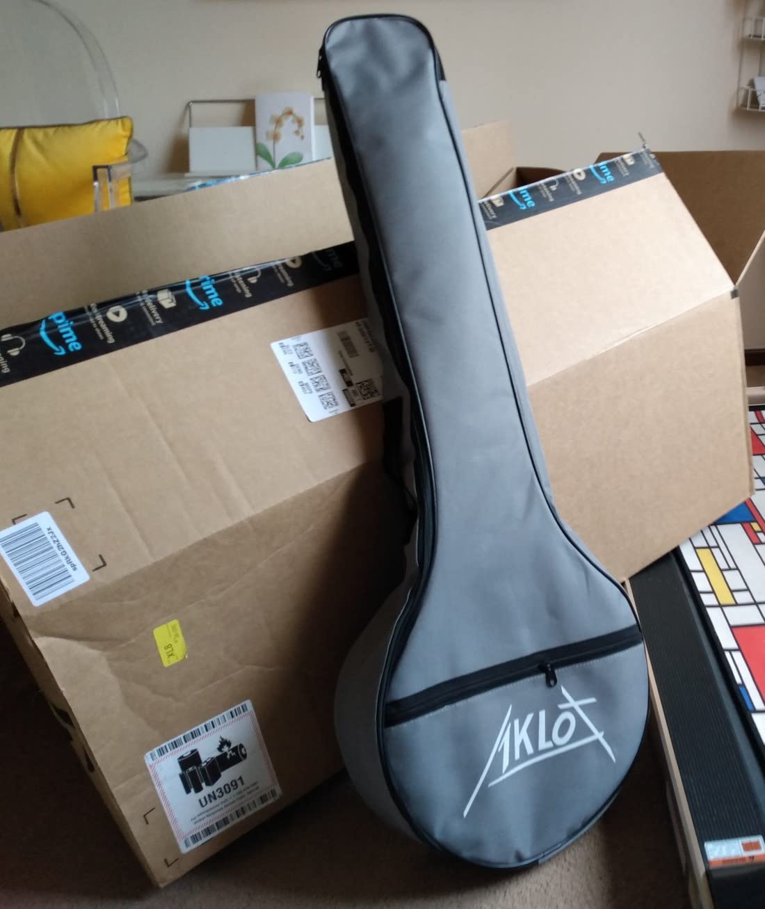 AKLOT 5 String Banjos Full Size Open Back Banjo Adjustable Maple Body Remo Head with 2 Tuning Wrench, 4 Picks, Strings, Tuner, Strap Ruler, Cleaning Cloth, Gig Bag for New Beginner Professional customer photo 1