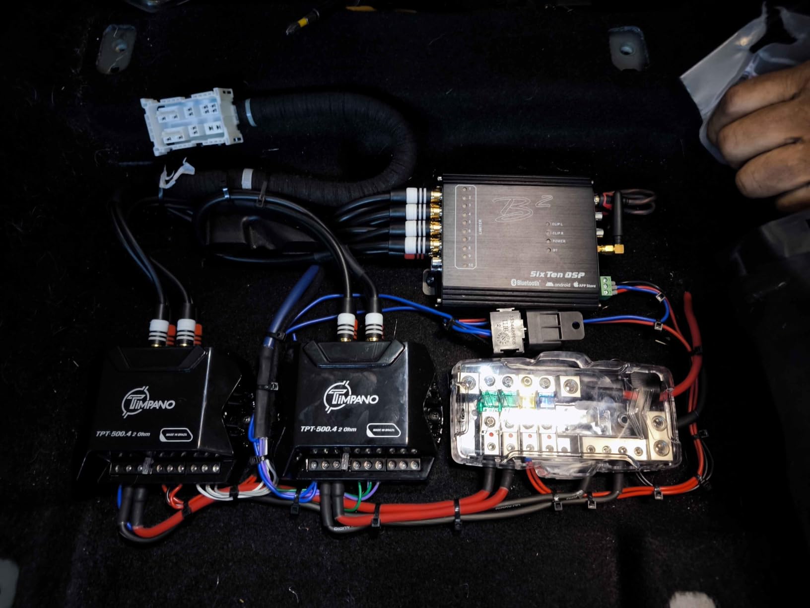 Timpano 4 Channel Amplifier Car Audio 4 x 125 Watts 2 Ohm, TPT-500.4 2 Ohm Small Mini Stereo Amp 12 Volts Full Range Class D - Bridgeable Car Amplifier customer photo 1