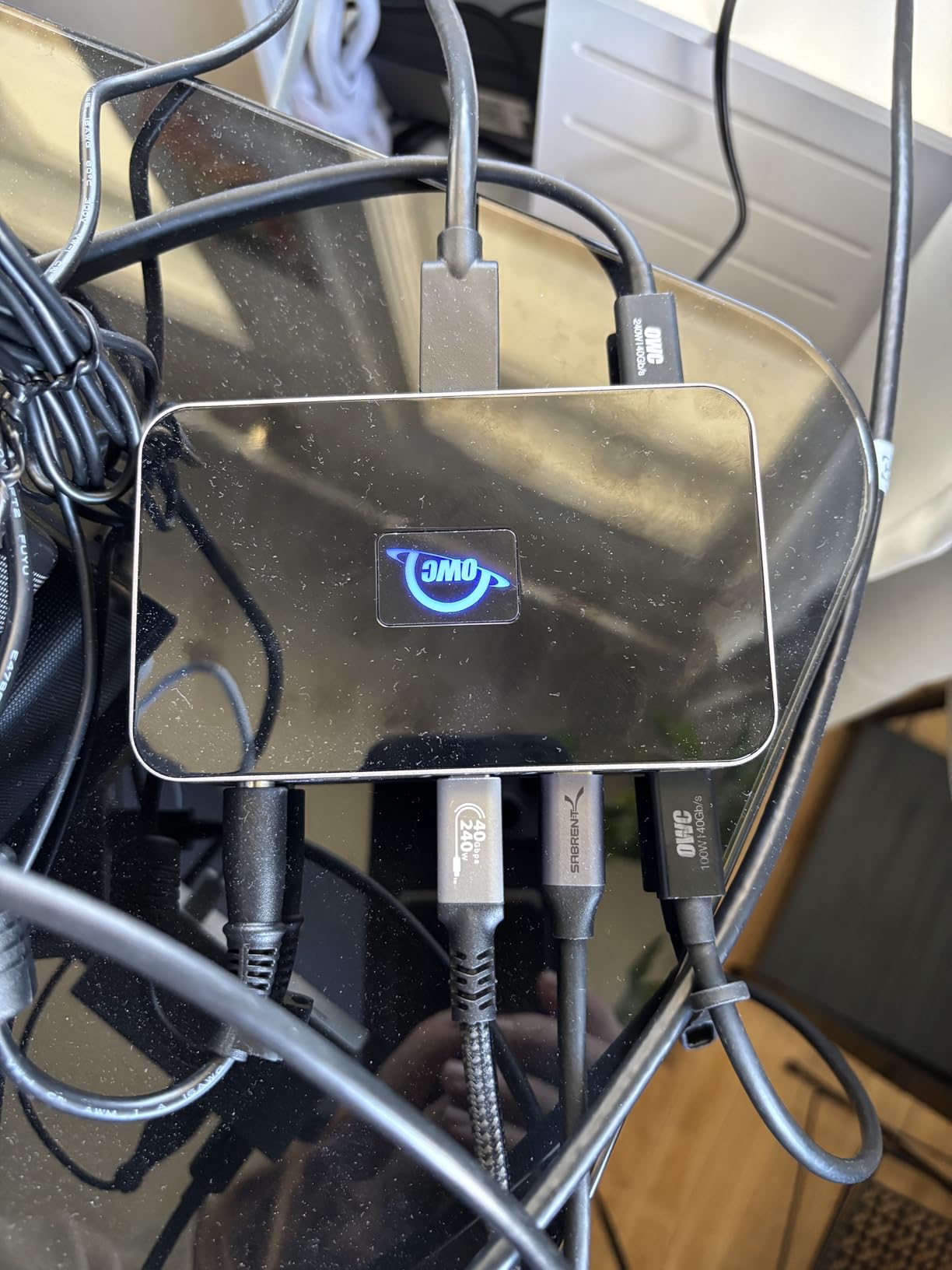 OWC Thunderbolt Hub Docking Station, Grey/Black, Thunderbolt 4, USB-A customer photo 1