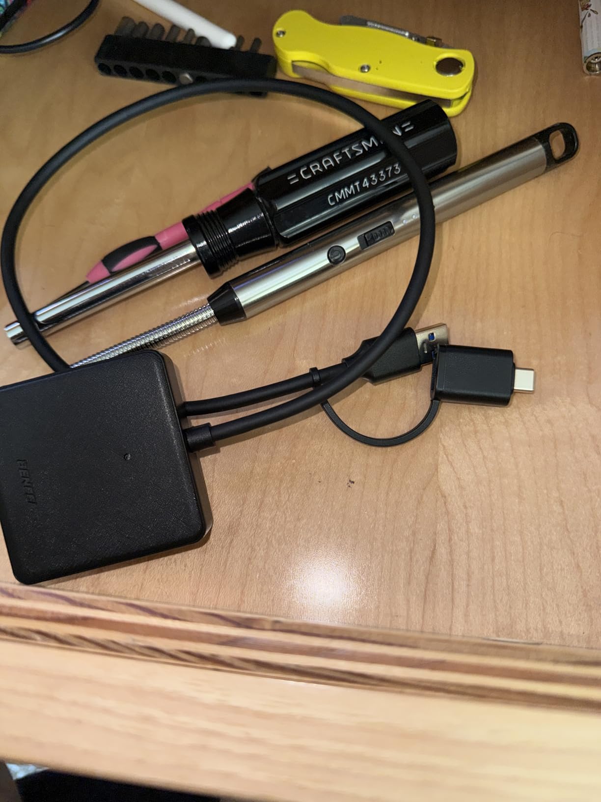 Memory Card Reader, BENFEI 4in1 USB 3.0 and USB-C to SD Micro SD MS CF Card Reader Adapter, 4 Cards Simultaneously Read and Write, Compatible with iPhone 15 Series, MacBook Pro/Air 2023, and More customer photo 2