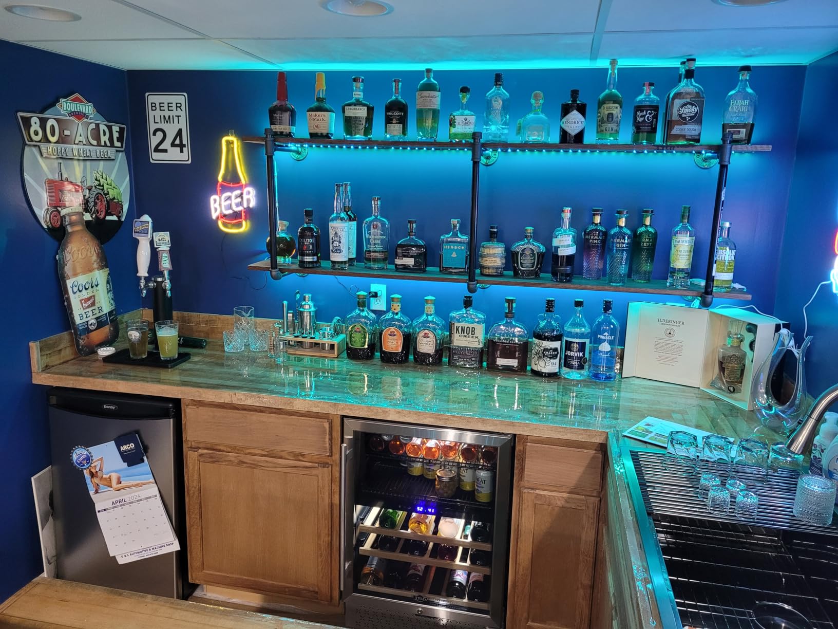 Tylza Wine and Beverage Refrigerator, 24 Inch Dual Zone Wine Fridge Built-in or Freestanding, Holds 100 Cans and 30 Bottles, Under Counter Wine Cellar with Double-Layer Glass Door, LED Light, Lock customer photo 2