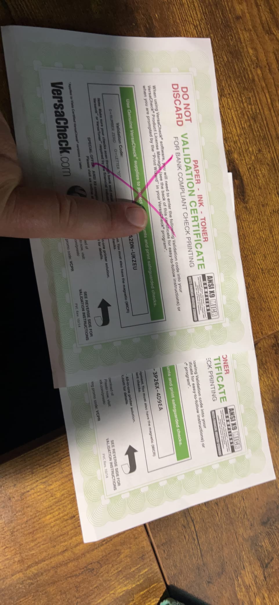 VersaCheck HP Deskjet 2755 MX MICR All-in-One Check Color Printer Gold Check Printing Software Bundle, White (2755MX) customer photo 3