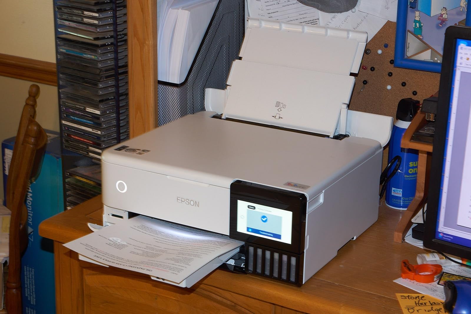 EcoTank Photo ET-8500 Wireless Color All-in-One Supertank Printer with Scanner Copier, Ethernet and 4.3-inch Color Touchscreen customer photo 1