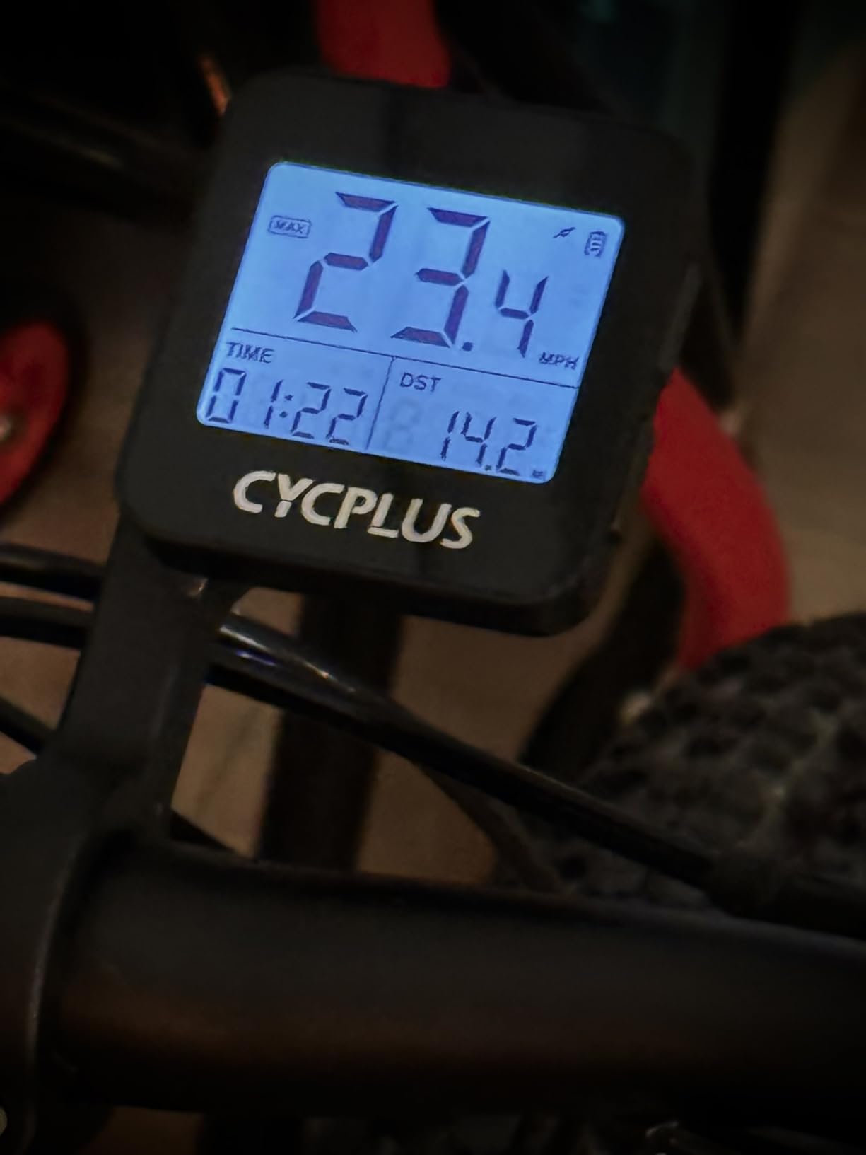 CYCPLUS GPS Bike Computer, Wireless Cycling Computer with Automatic Backlight, Bicycle Speedometer Odometer with Waterproof and Lager Battery, Provide Professional Data Analysis customer photo 1