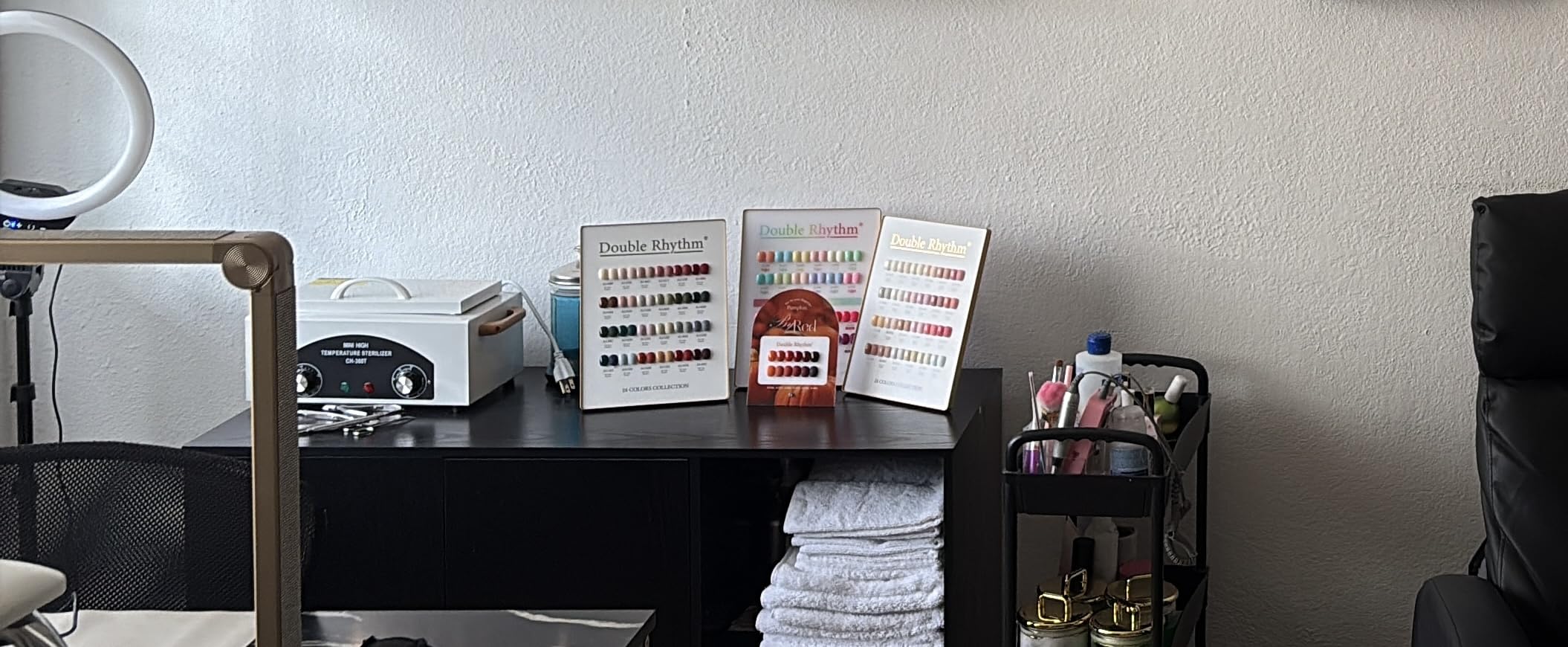 DEVAISE Office Storage Cabinet with Doors and Shelves, Lateral Printer Stand for Office Supplies and File Storage, Filing Cabinet for Home Office, Black customer photo 2