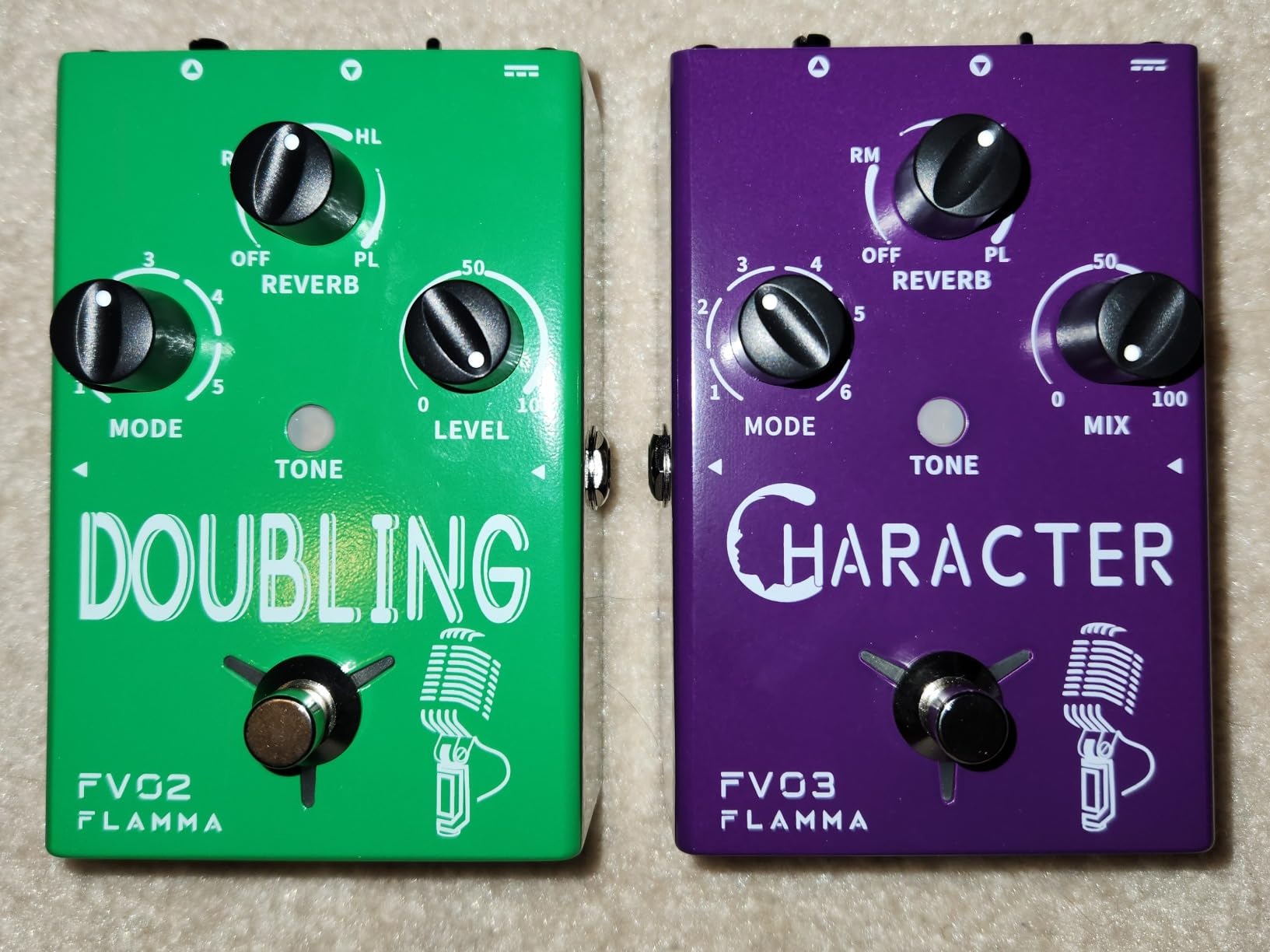 FLAMMA FV01 Vocal Effects Processor Pitch Correction Voice Pedal Vocal Stompbox Microphone Amplifier for Singer Live Singing Streaming Recording with Delay Reverb Acoustic Guitar Playing customer photo 2