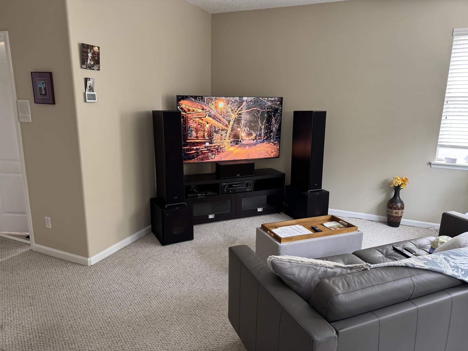 Klipsch Reference 5.1 Dolby Atmos Home Theater System with R-625FA Floorstanding Speakers, R-52C Center, R-41M Surrounds & R-12SW 12