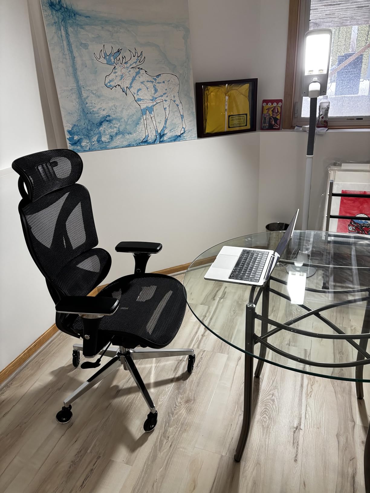 Oline ErgoPro Ergonomic Office Chair, Rolling Desk Chair with 4D Adjustable Armrest, 3D Lumbar Support, Blade Wheels, Mesh Computer Gaming Executive Swivel Chairs Chair (Black) customer photo 1