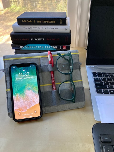 Beblau FOLD Portable TECH Organizer attachable to your Devices | Desk Sleeve | Gadget case | Working from Home Essentials | Laptop accessories | Backpack Insert | Portfolio customer photo 2