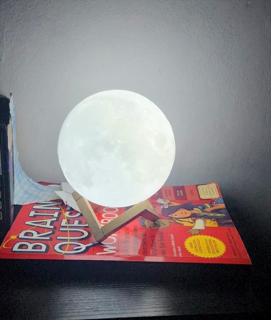CPLA Moon Lamp Upgrade 128 Colors, Easter Gifts for Kids Girls Boys Teens, Remote & Touch Control, Diameter 6 INCH customer photo 1