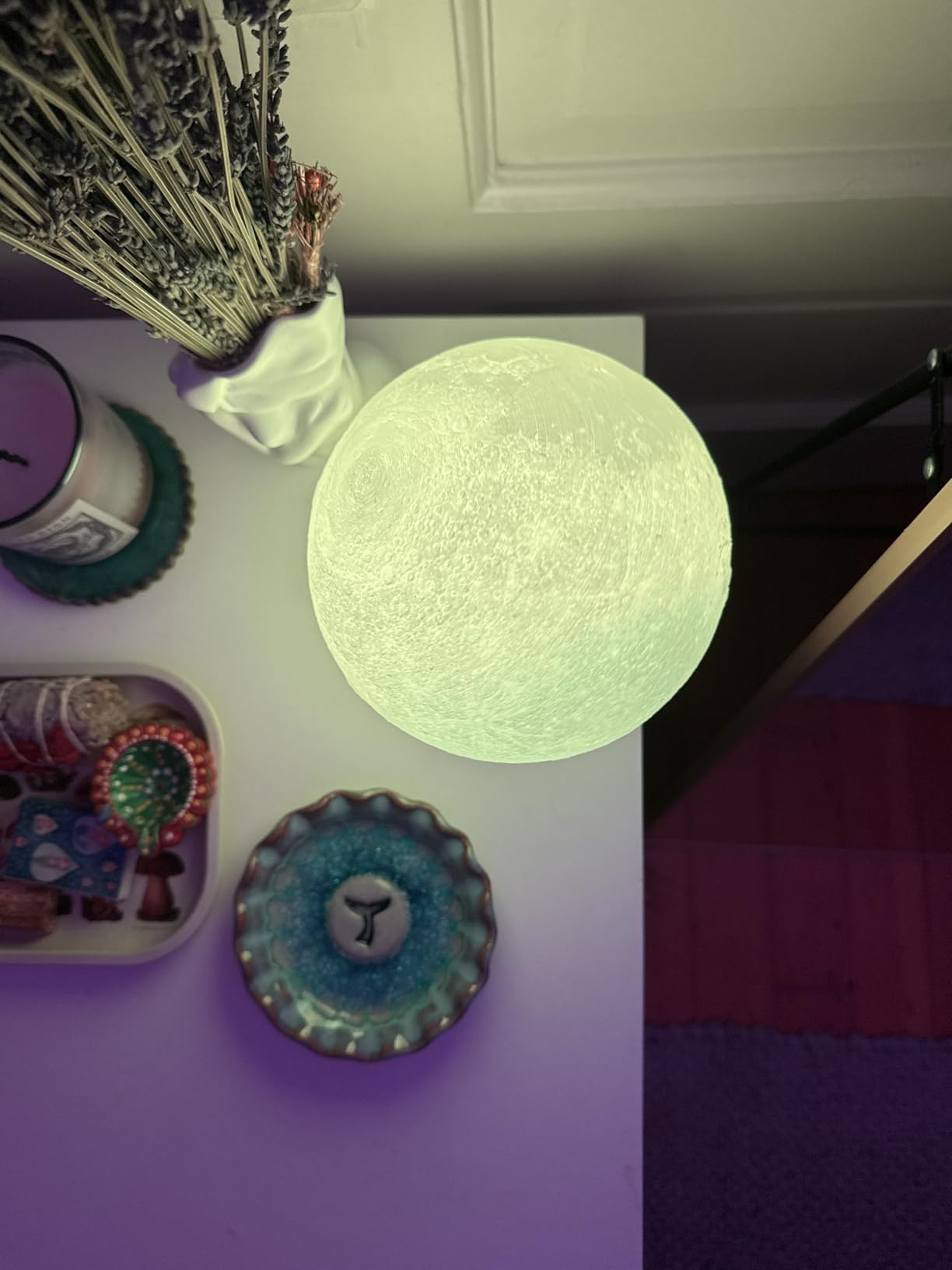 CPLA Moon Lamp Upgrade 128 Colors, Easter Gifts for Kids Girls Boys Teens, Remote & Touch Control, Diameter 6 INCH customer photo 2