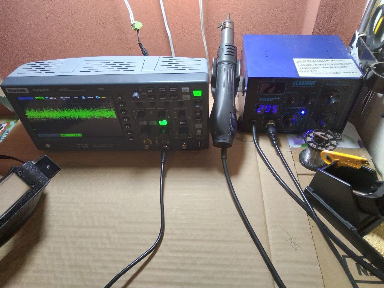 Hantek DSO2C10 Digital Storage Oscilloscope 100MHz Bandwidth 2CH Dual Channel 1GSa/s 8M Memory Depth customer photo 2