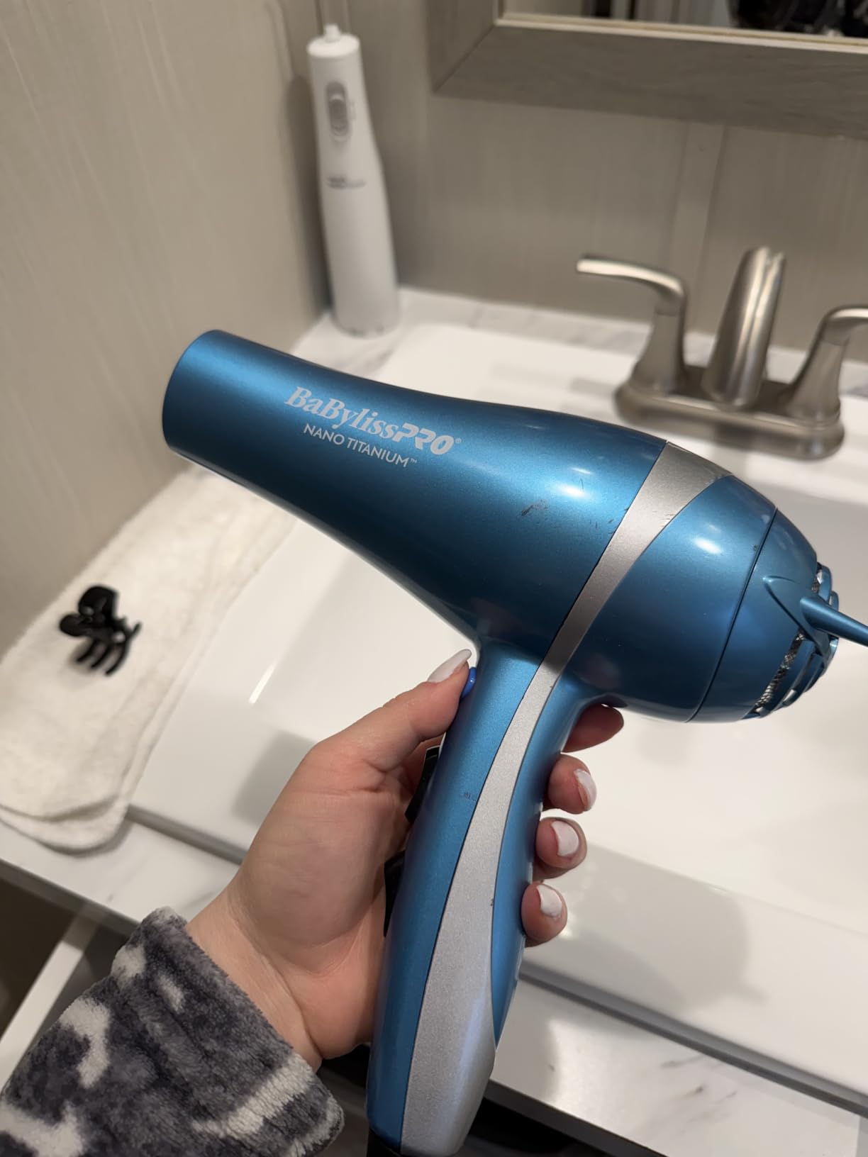 BaBylissPRO Nano Titanium 2000-Watt Blow Dryer with Concentrator Nozzle, Professional Grade Ionic Corded Styling Tool for Hair customer photo 1