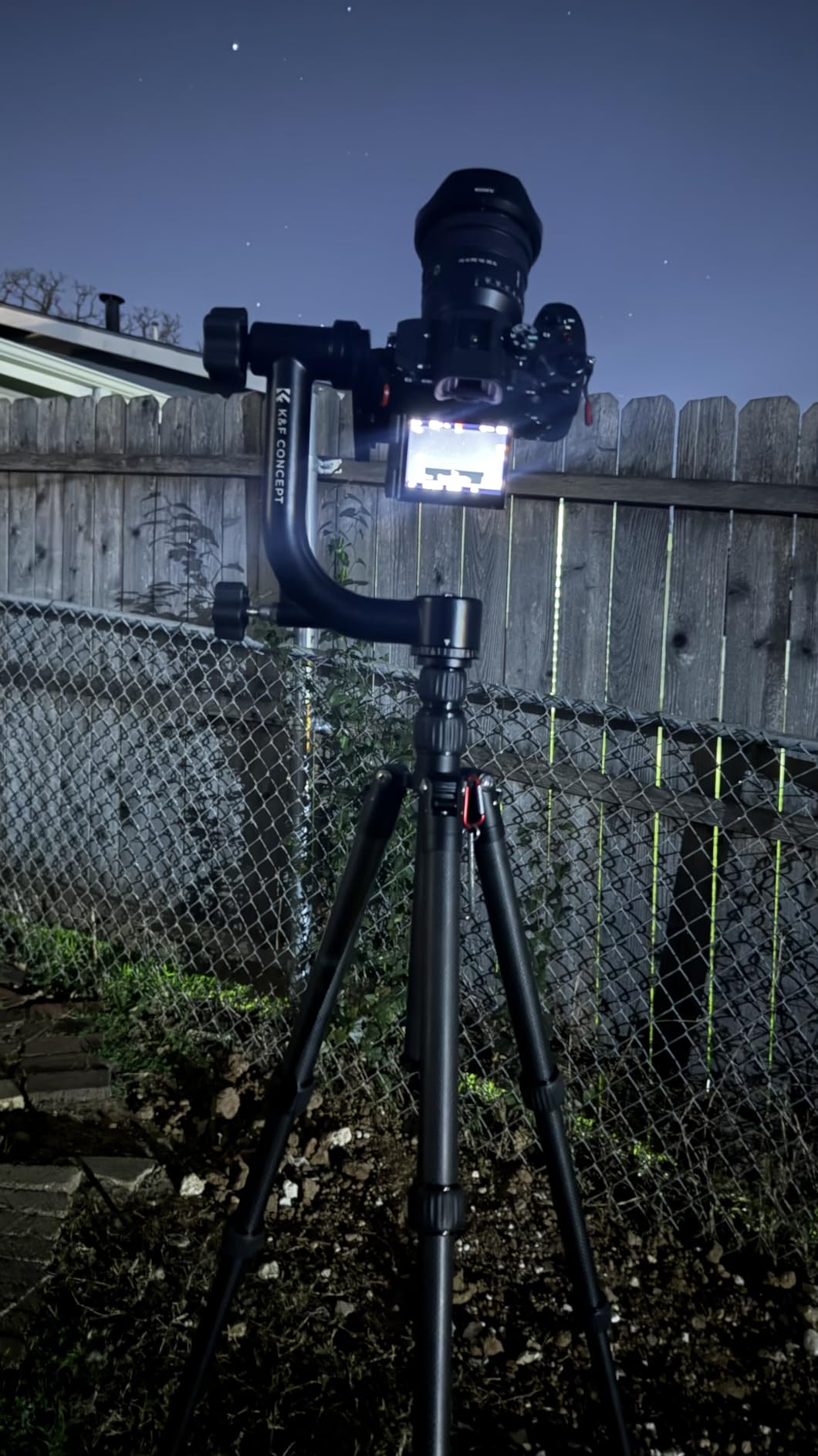 K&F CONCEPT Aluminum Alloy 360 Degree Panoramic Gimbal Tripod Head with 1/4'' Standard Quick Release Plate and Bubble Level,Load Capacity up to 20kg/44lbs customer photo 2