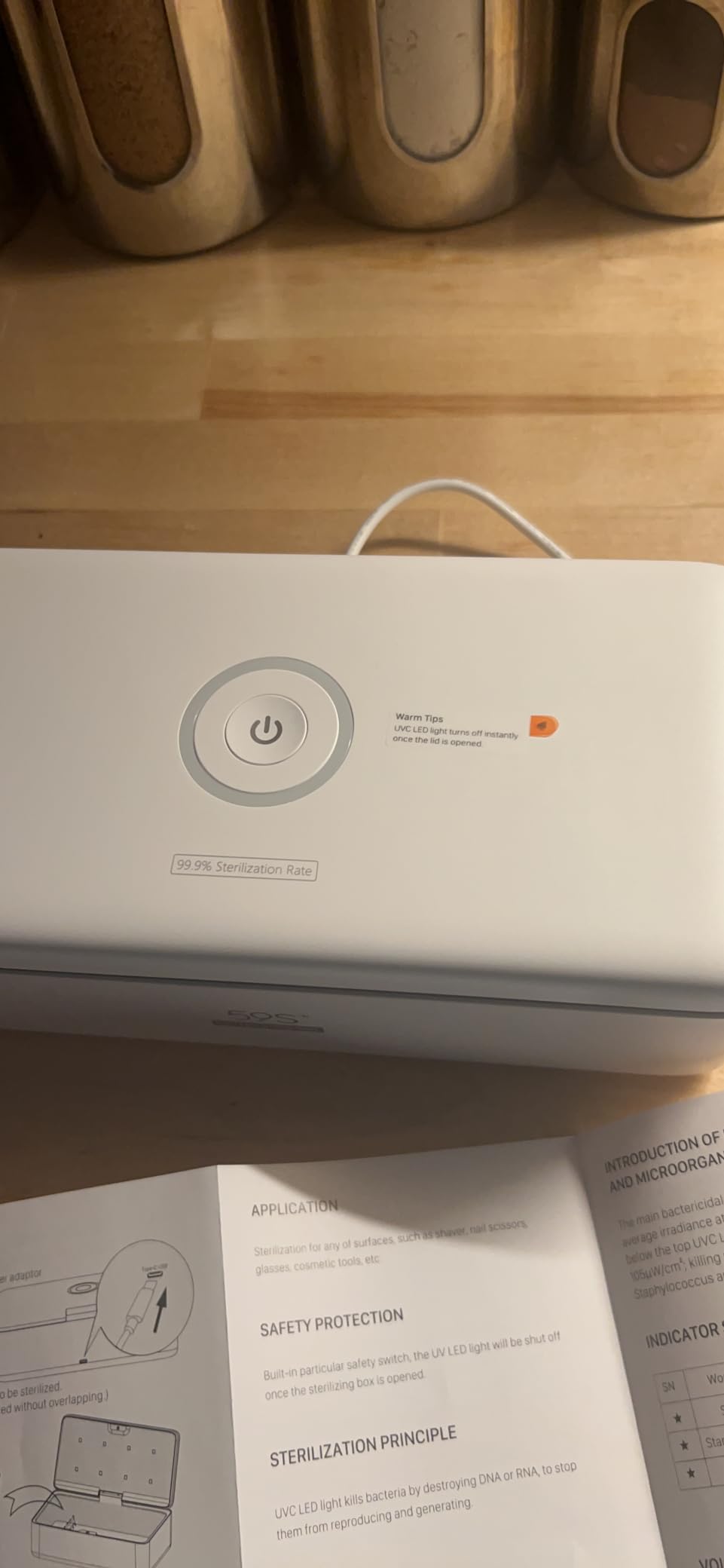 UV Light Sanitizer Box, UVC Phone Sanitizer Box for Smartphone, Jewellery and Household Items customer photo 2