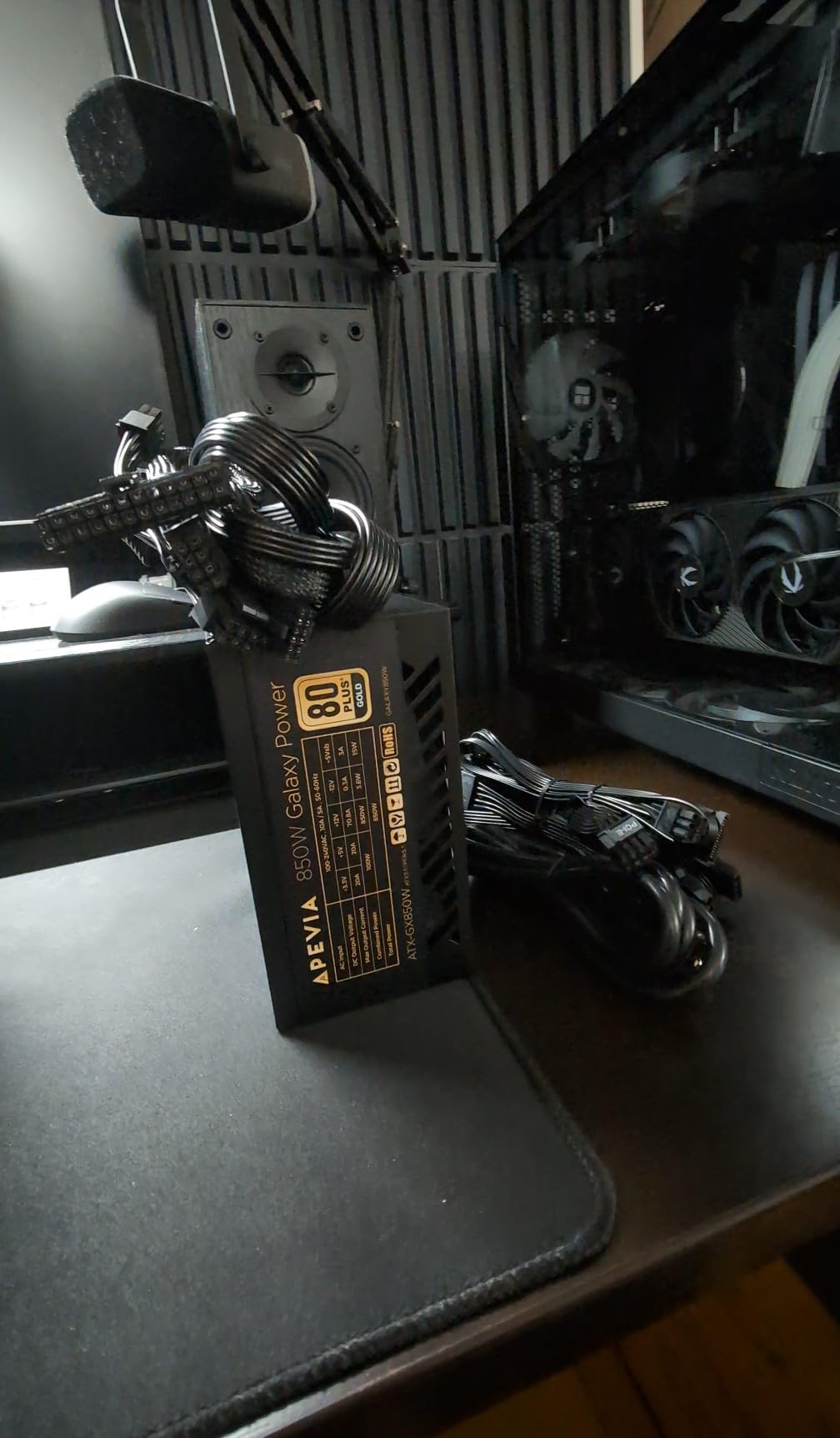 Apevia ATX-GX650W Galaxy 650W 80+ Gold Certified Active PFC ATX Semi-Modular Quiet Gaming Power Supply customer photo 1