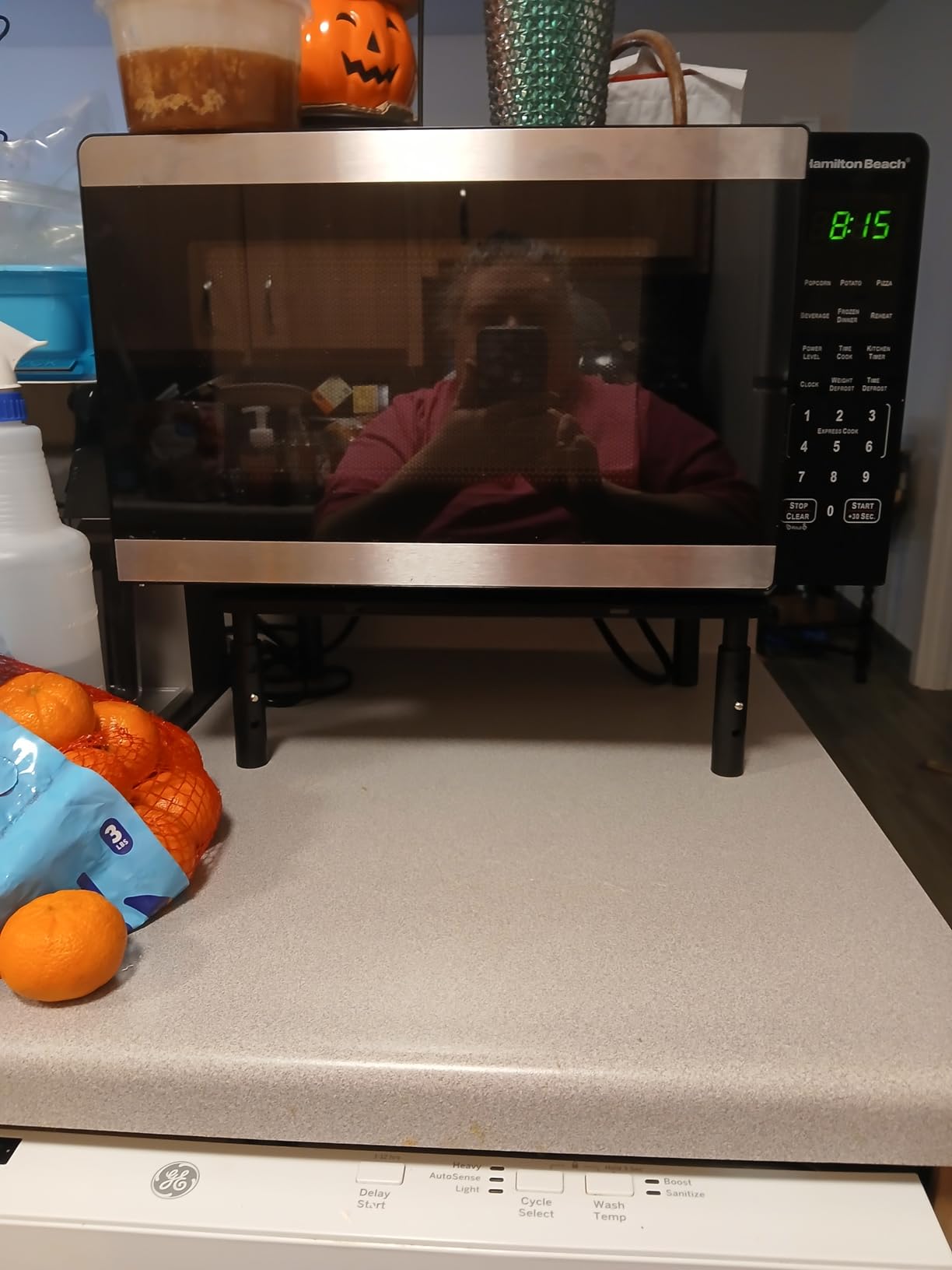 WALI Computer Monitor Stand for Desk, Adjustable Laptop Riser, Desk Monitor Stand Underneath Storage for Office, Home, School Supplies (STT003), 1 Pack, Black customer photo 2