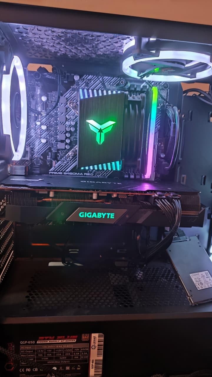 JONSBO CR1400 RGB CPU Air Cooler, 92mm PWM CPU Cooler with 4 Heat Pipes, Removable Computer PC Fans Easy to Install, Quiet Rainbow RGB Cooling Fan for Intel LGA 1851/1700/1200/1151, AMD AM4 AM5, Black customer photo 1