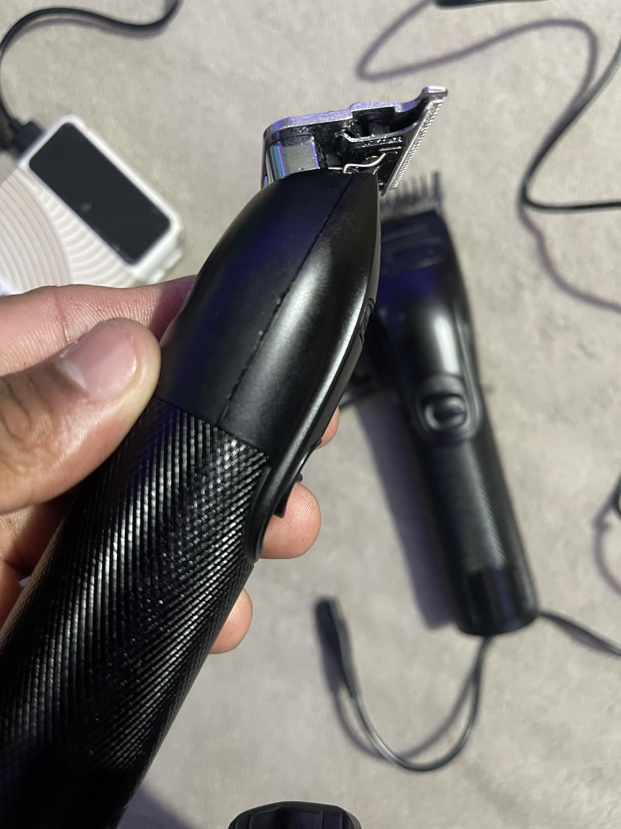 Novah Professional Hair Clippers for Men, Professional Barber Clippers and Trimmer Set, Mens Cordless Hair Clipper for Barbers Haircut Kit Fade customer photo 2