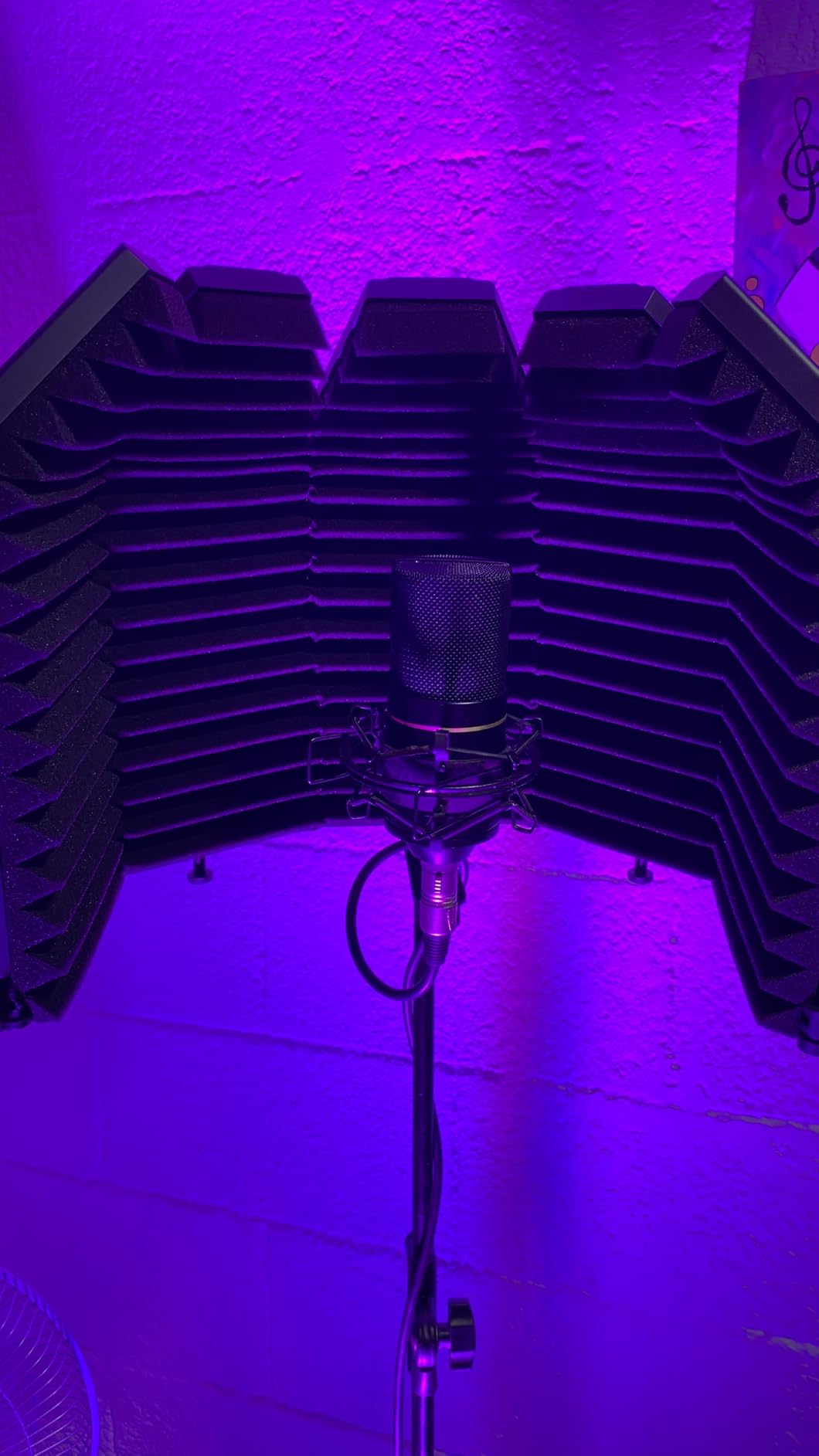 XTUGA Recording Microphone Isolation Shield, High Density Absorbent Foam 5 Panels customer photo 2