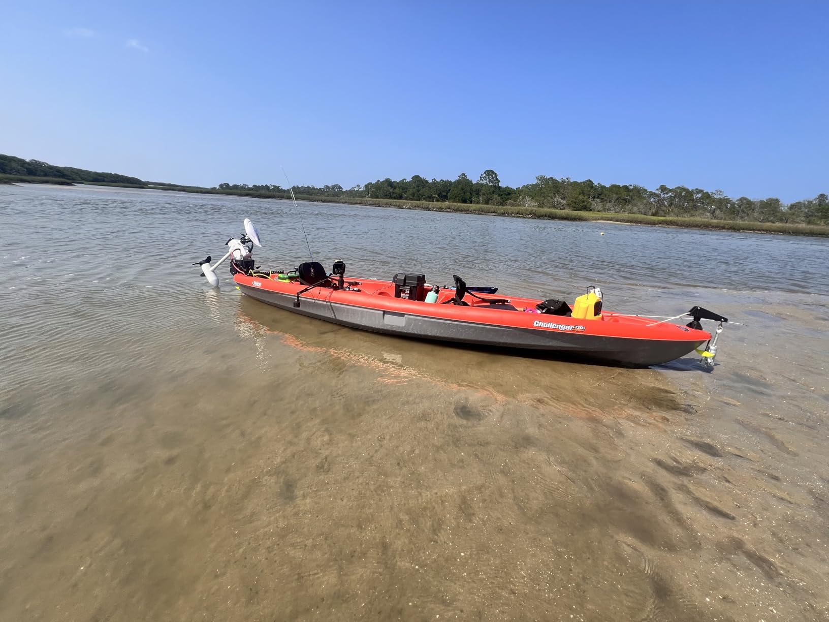 AQUOS Haswing CaymanT 12V 55LB 26in. Shaft Transom Electric Trolling Motor - Includes Wireless Remote for Fishing Boats in Saltwater & Freshwater customer photo 1