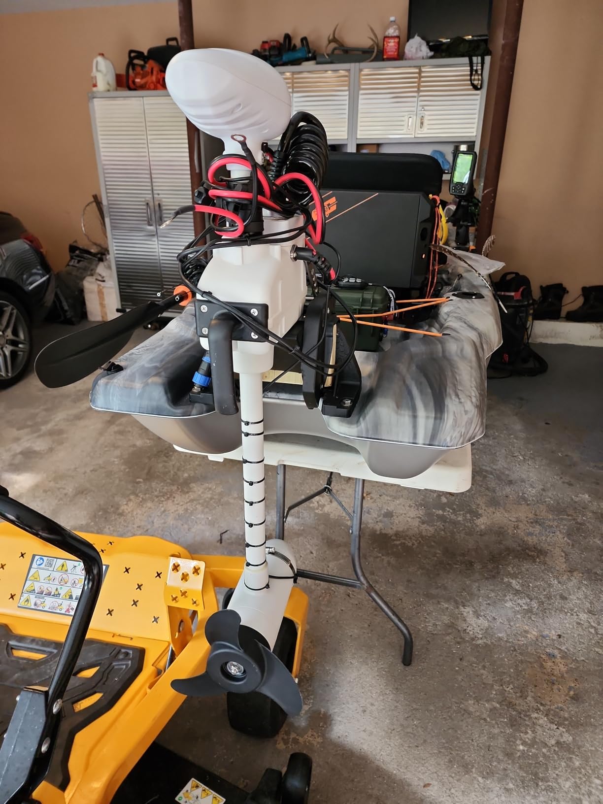 AQUOS Haswing CaymanT 12V 55LB 26in. Shaft Transom Electric Trolling Motor - Includes Wireless Remote for Fishing Boats in Saltwater & Freshwater customer photo 2