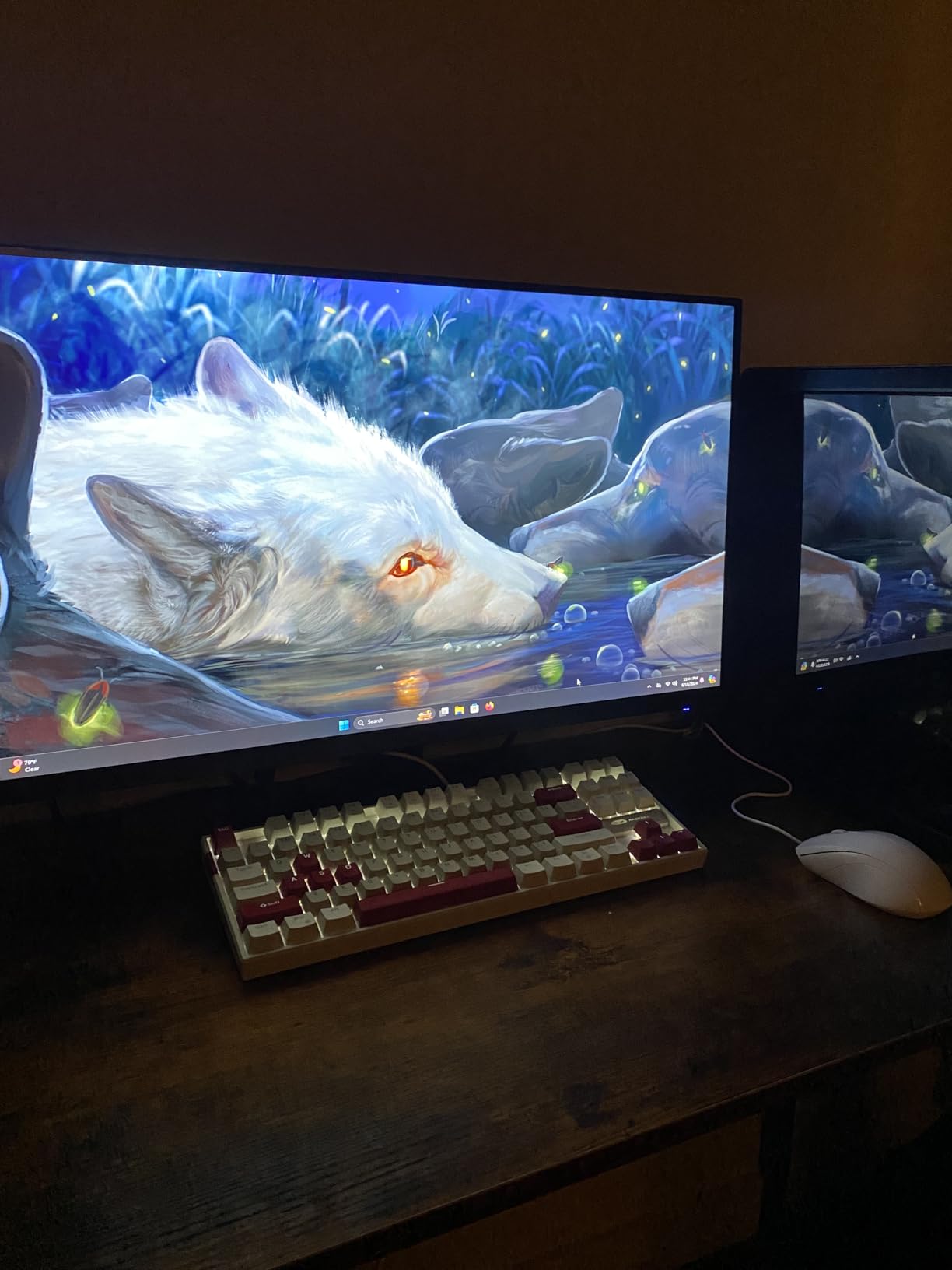 MageGee 75% Mechanical Gaming Keyboard, Red Switch, LED Blue Backlit, 87 Keys Compact TKL Wired Computer Keyboard customer photo 2