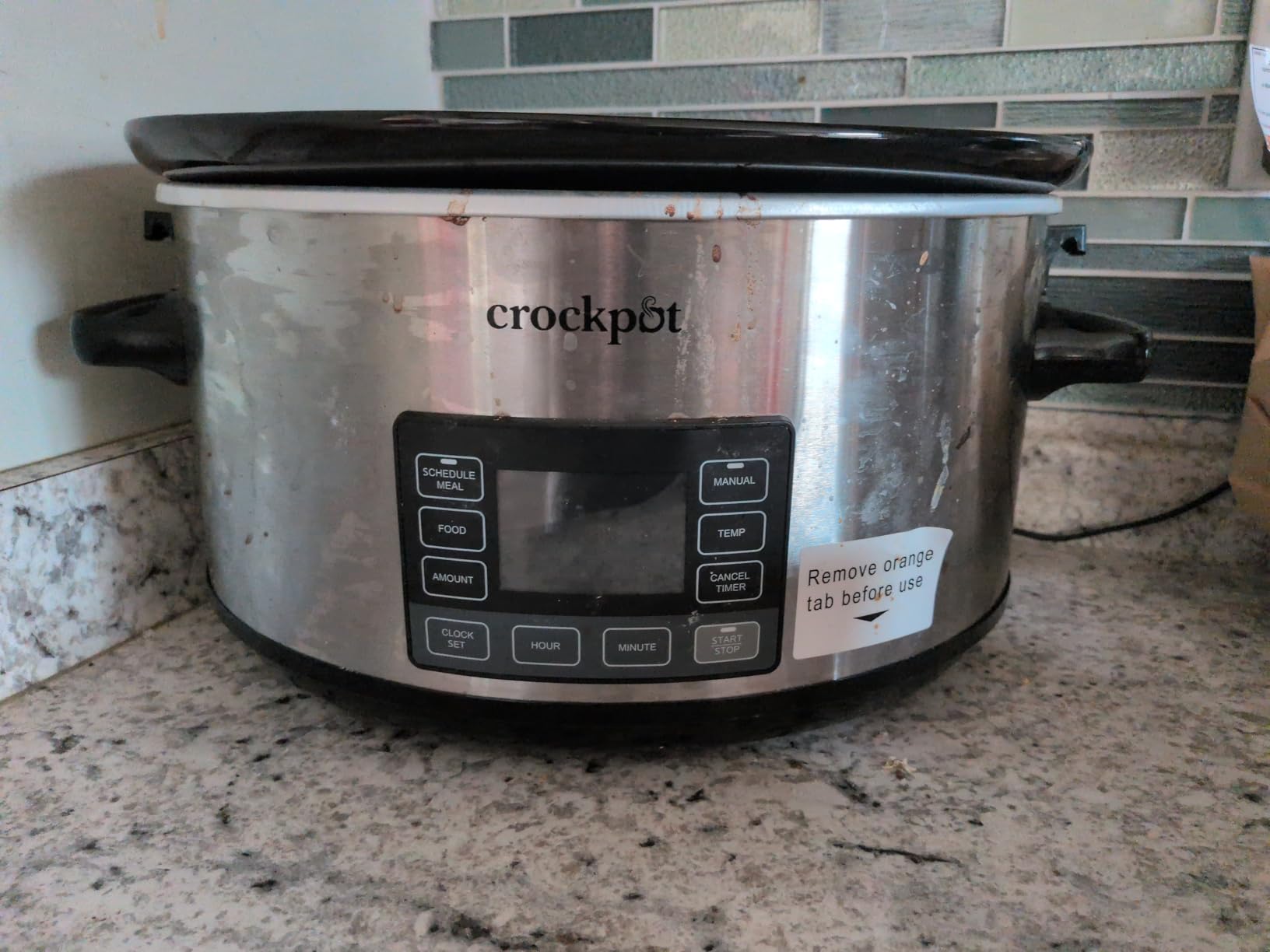 Crock-Pot 7-Quart Slow Cooker, Portable Programmable with Timer, Locking Lid, Stainless Steel; an Essential Kitchen Appliance, Perfect for Families and Gatherings customer photo 1