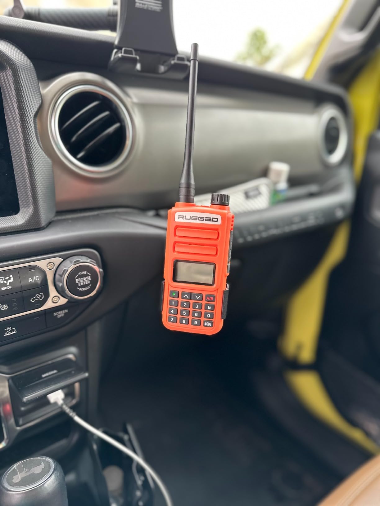 Rugged Radios GMRS Two Way Handheld Radio Walkie Talkie for Hiking Camping Overlanding Off Road - Features Grey Long Range Weather Channels and Rechargeable Battery customer photo 1