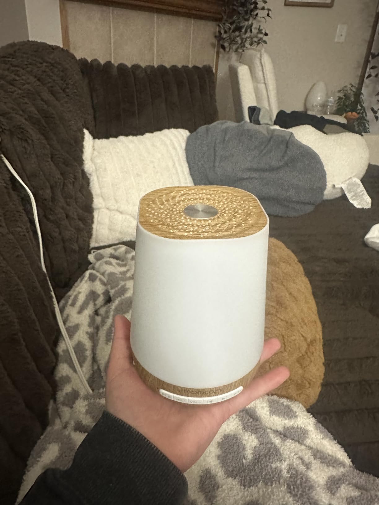 Momcozy White Noise Machine with Night Light and App Control - Toddler Sleep Trainer customer photo 1