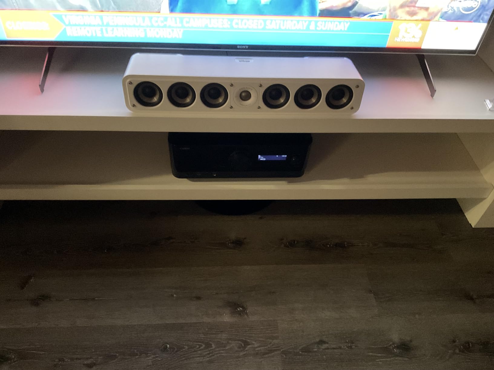 Polk Signature Elite ES35 Slim Center Channel Speaker - Hi-Res Audio Certified, Dolby Atmos & DTS:X Compatible, 1