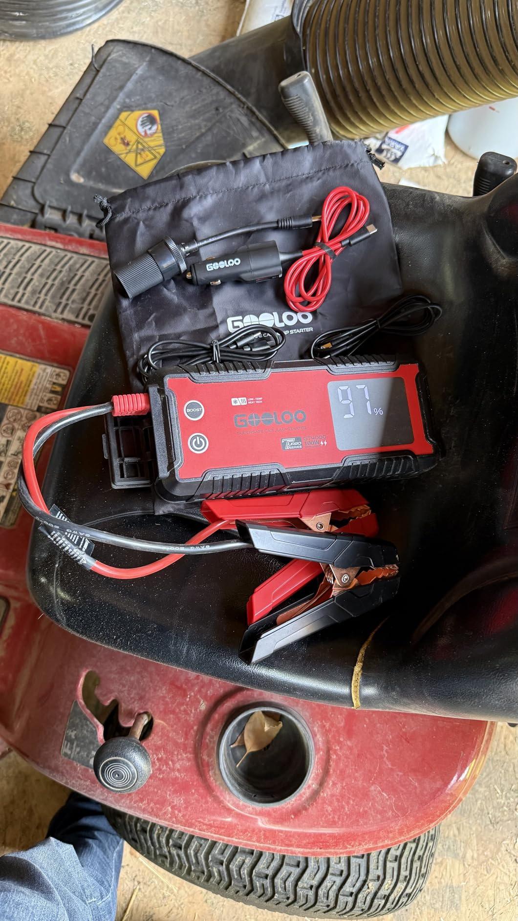 GOOLOO GT4000 Arctic Jump Starter with -40℉ Pre-Heating Tech for Cold-Start,4000A 100W Two-Way Fast-Charging 12V SuperSafe Portable Battery Booster Pack,Jump Box for 10L Diesel and 12L Gas Engine customer photo 1