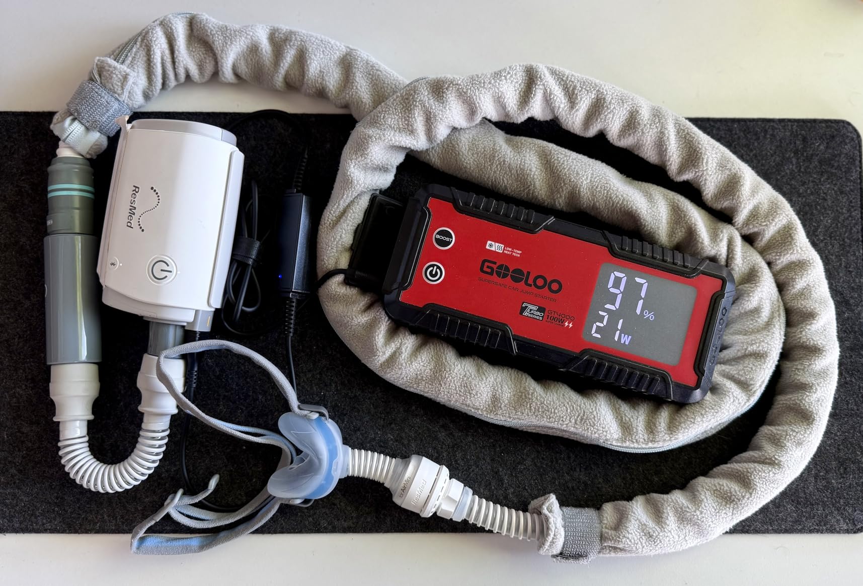 GOOLOO GT4000 Arctic Jump Starter with -40℉ Pre-Heating Tech for Cold-Start,4000A 100W Two-Way Fast-Charging 12V SuperSafe Portable Battery Booster Pack,Jump Box for 10L Diesel and 12L Gas Engine customer photo 2