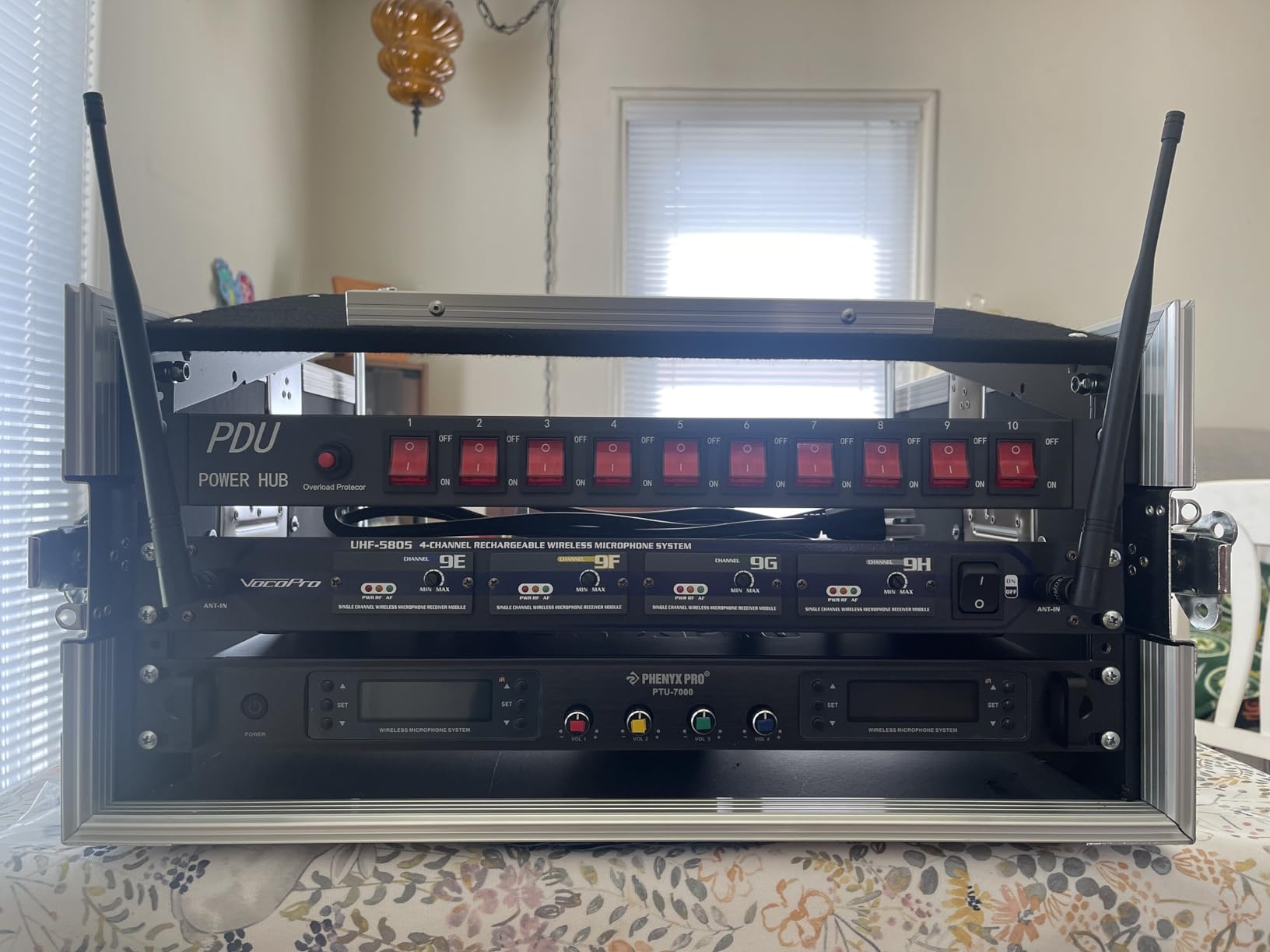 Sound Town 4U PA/DJ Rack/Road Case, 4-Space, with 21
