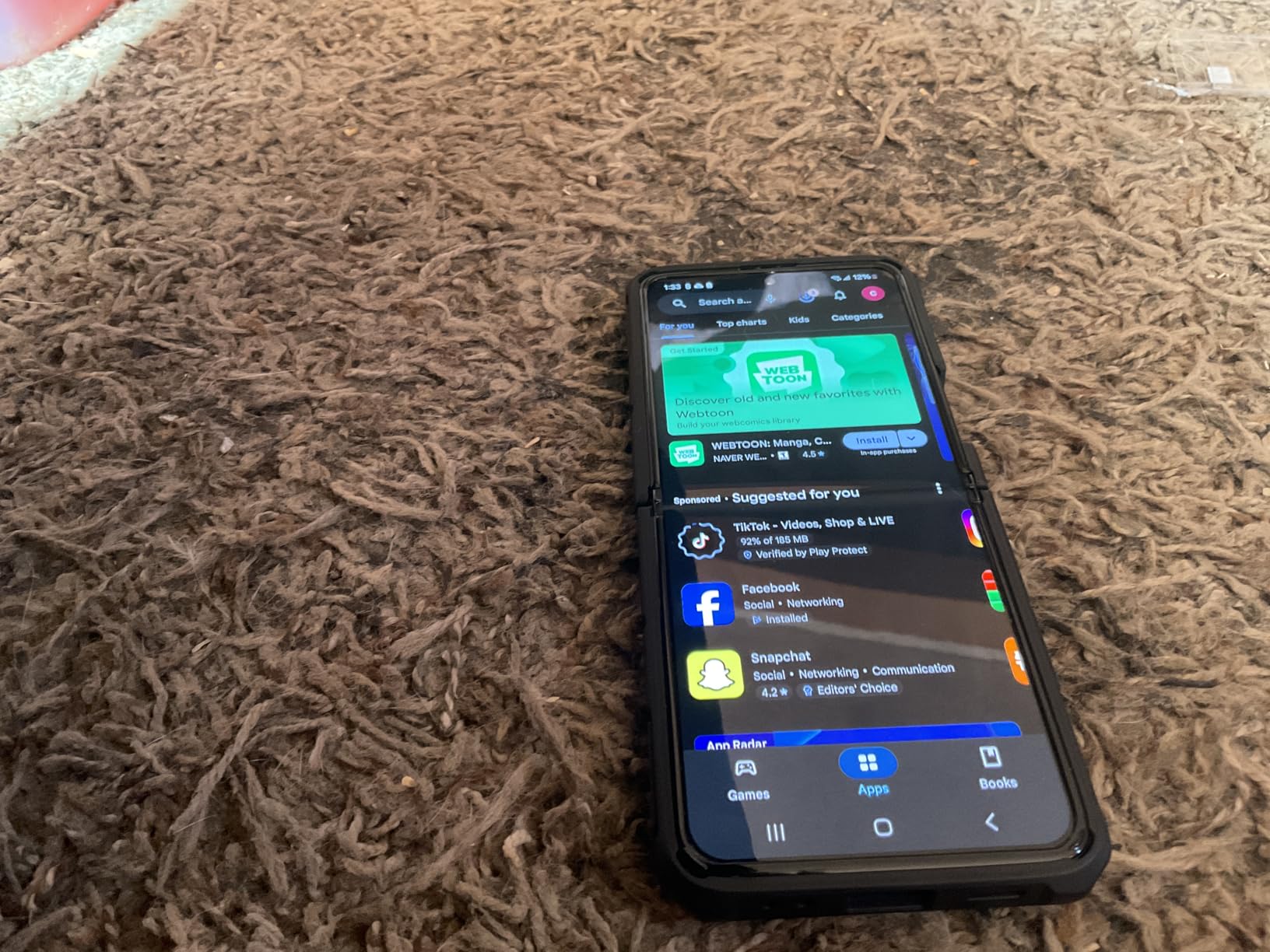 Samsung Galaxy Z Flip 3 5G, US Version, 128GB, Phantom Black - Unlocked (Renewed) customer photo 1