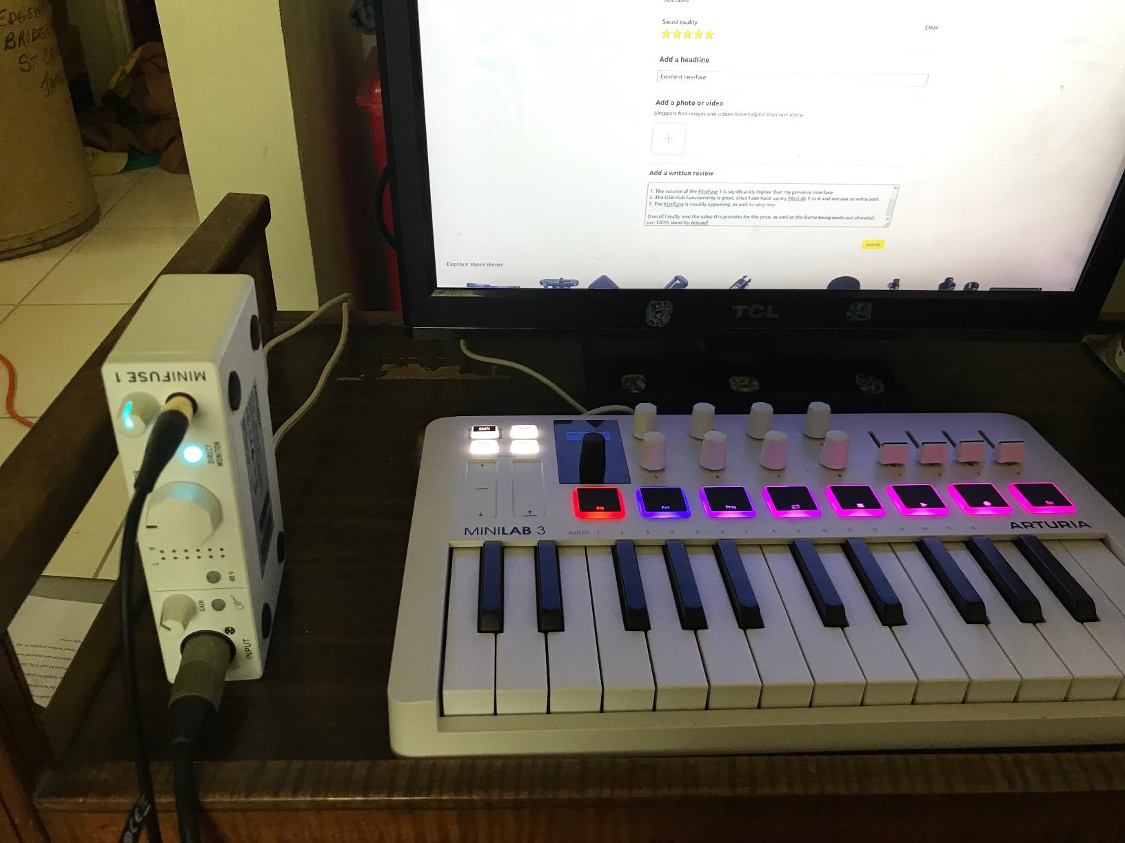 Arturia MiniFuse 1 Compact USB Audio Interface for Recording, Production, Podcasting, Guitar customer photo 2