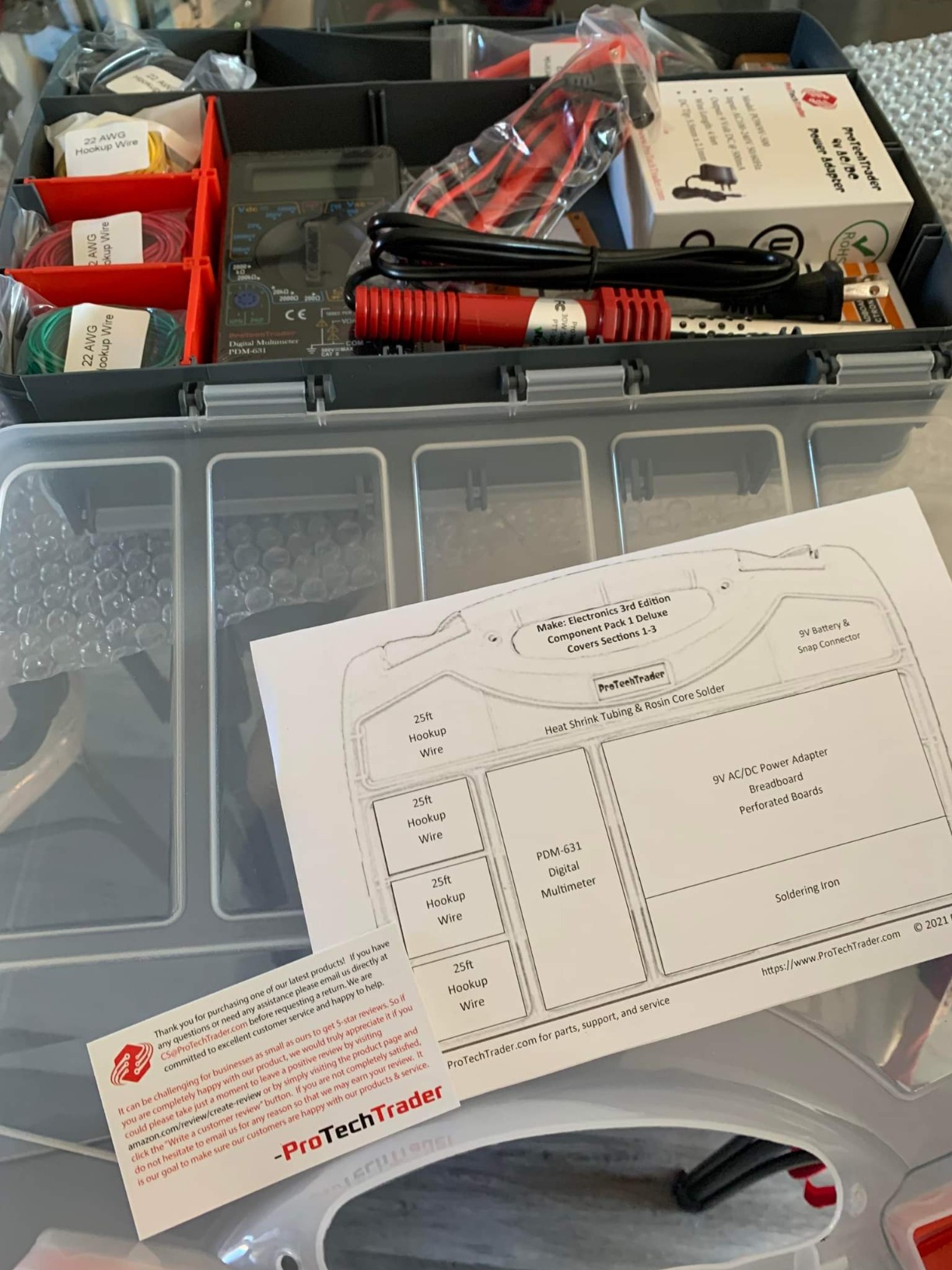 Make: Electronics Third Edition Kit 1 Deluxe - Beginner, Intermediate, & Advanced (Teen - Adult) Component Pack for Make: Electronics 3rd Ed customer photo 2