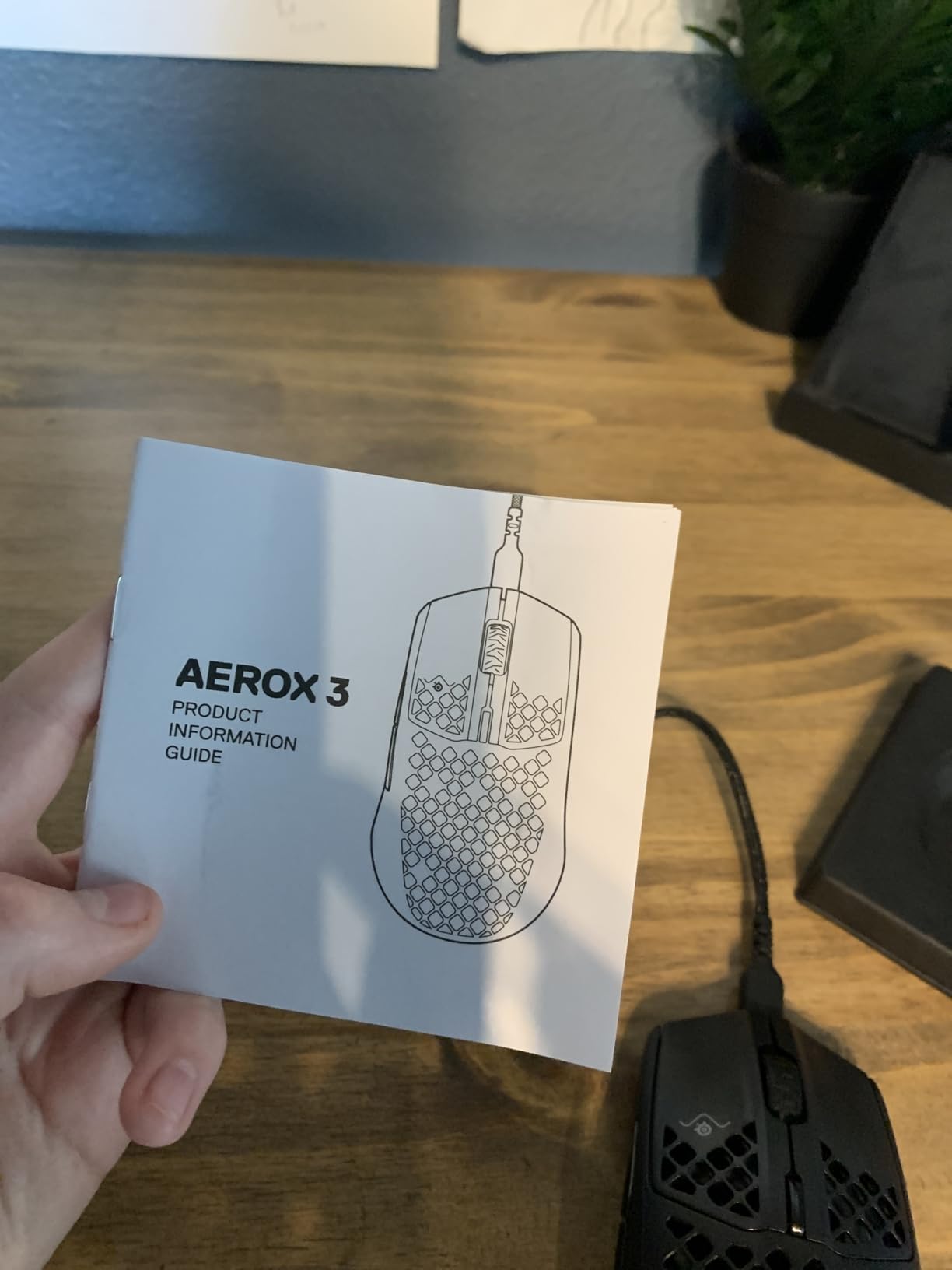 SteelSeries Aerox 3 - Holey RGB Gaming Mouse - Ultra-lightweight Water Resistant Design - 8,500 DPI TrueMove Core Optical Sensor - Onyx customer photo 2