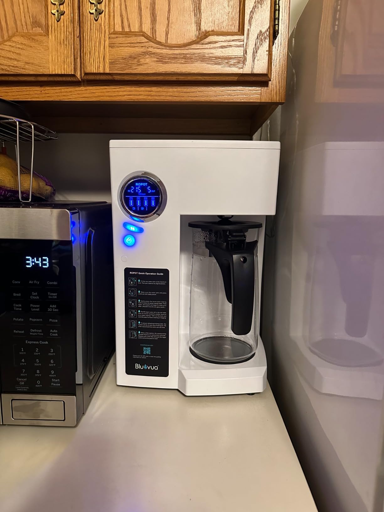 Bluevua RO100ROPOT Countertop Reverse Osmosis Water Filter System, Portable RO Filtration with Remineralization, No Installation, WQA Certified - ROPOT, 5-Stage RO customer photo 2