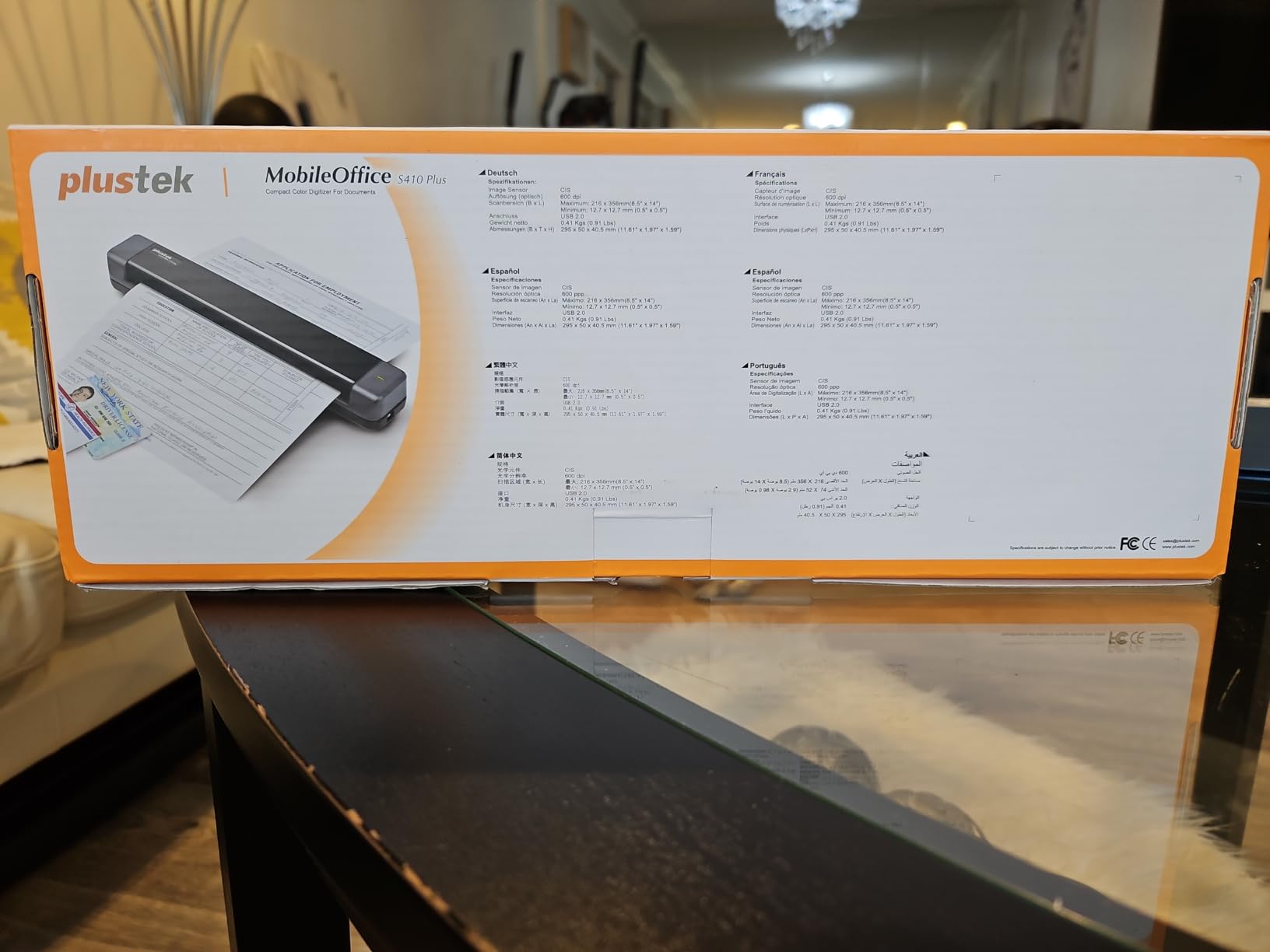 Plustek Mobile Scanner S410 Plus - Portable Sheet-Fed Document Scanner - for Windows 7 / 8 / 10 / 11, Featuring Button-Free Scanning with Included OCR Software customer photo 1