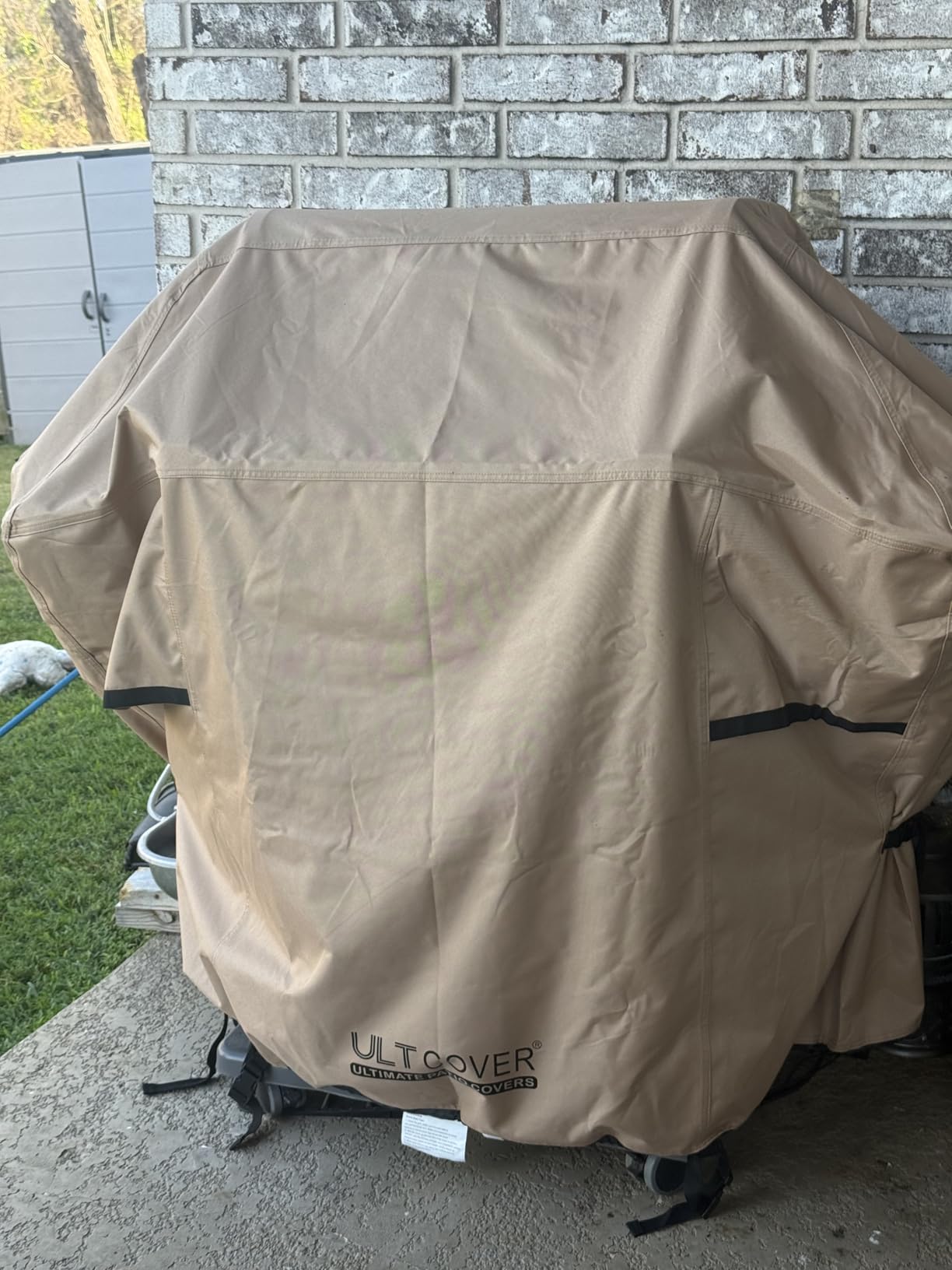 ULTCOVER Waterproof Grill Cover 64 inch, Heavy Duty BBQ Cover for 4-6 Burners Outdoor Gas Barbecue Grill, Black customer photo 1