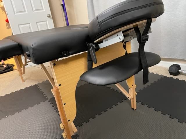 KCC Memory Foam Massage Table Premium Portable Foldable Massage Bed Height Adjustable, 84 Inches Long 28 Inchs Wide Home Salon Spa Bed Tattoo Table with Accessories & Carrying Case, Easy Set Up customer photo 2