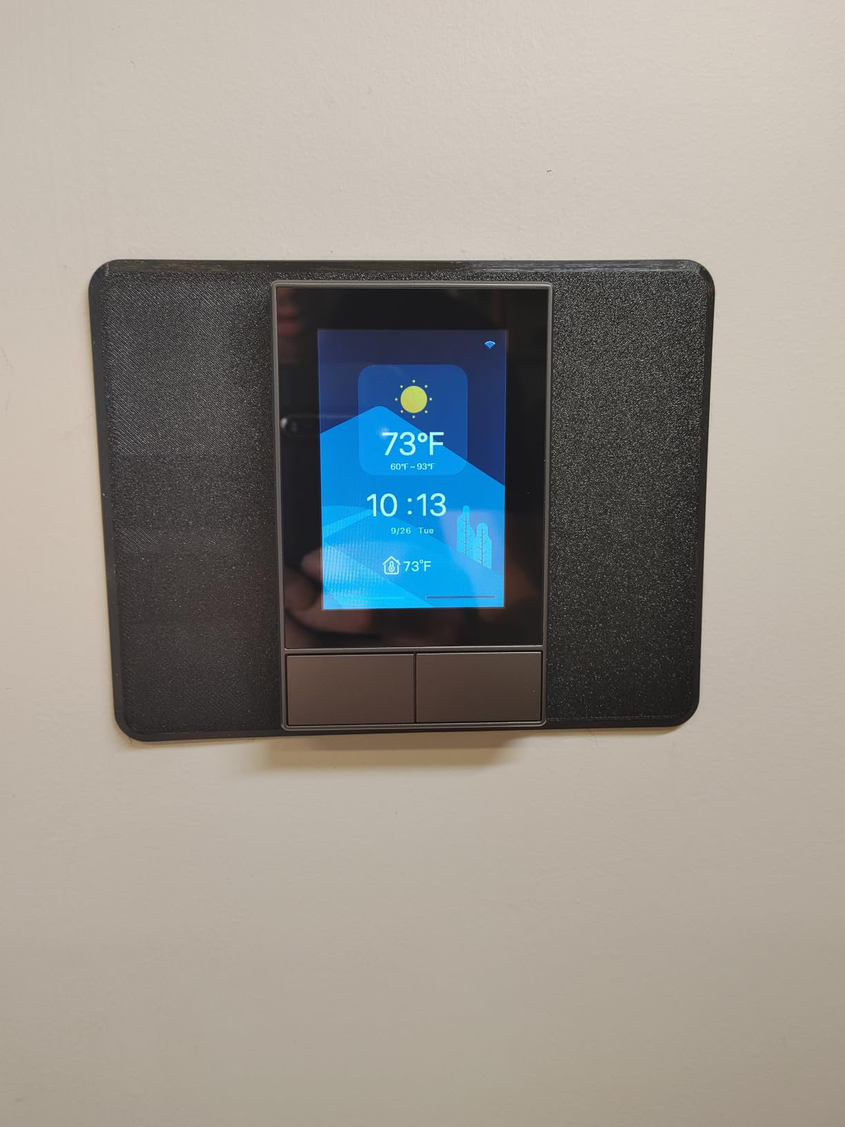 SONOFF NSPanel Smart Switch - 2-Switch Panel Home Control With Touchscreen, Temperature Function, Lights Control - Compatible With Alexa and Google Home, Black customer photo 1