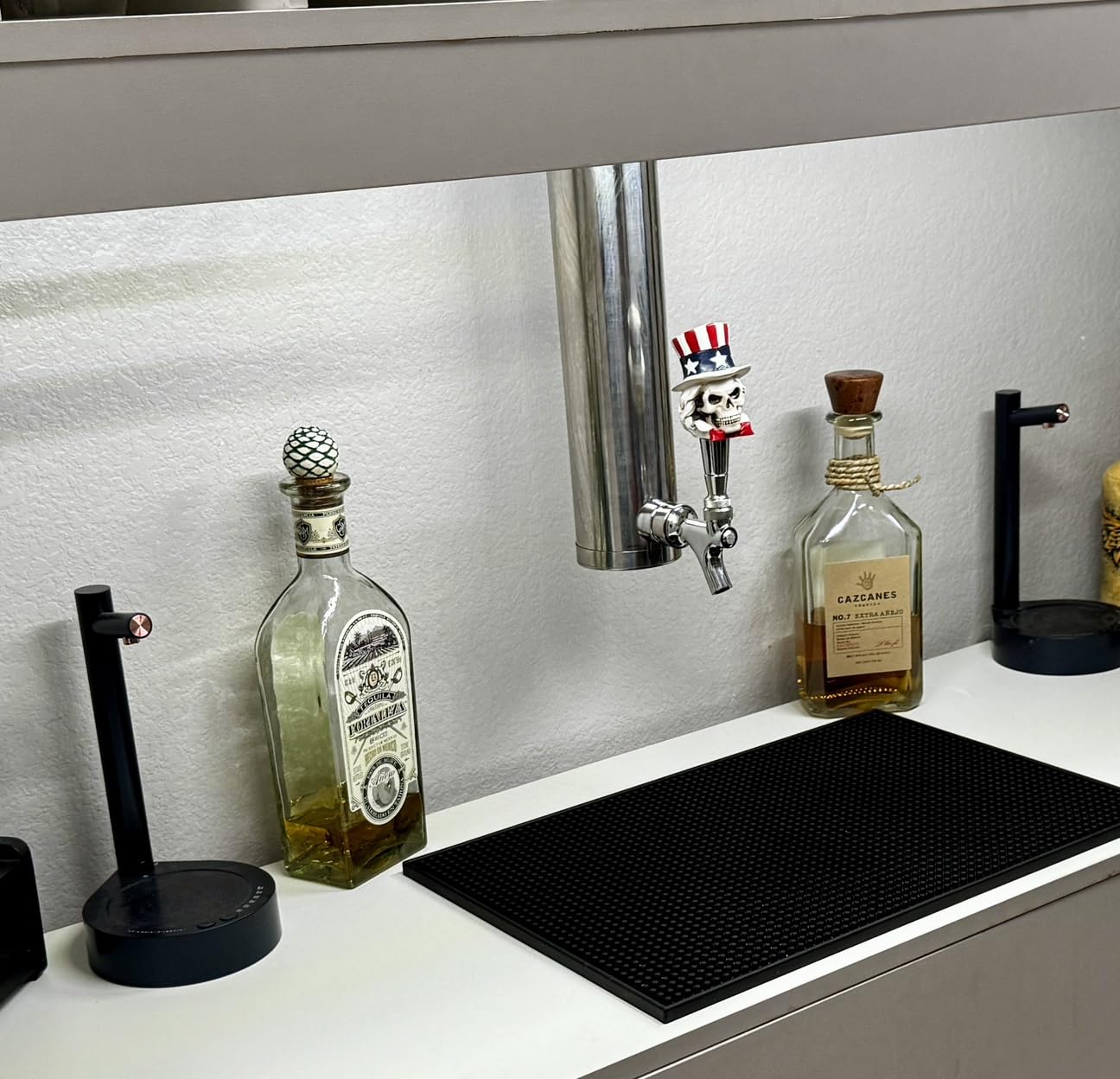 MRbrew Single Tap Draft Beer Tower, Support Countertop and Kegerator Installation, Stainless Core Beer Faucet Stainless Steel 3'' Flange Brewing Tower Dispenser Kit with Self-Closing Faucet Spring customer photo 1