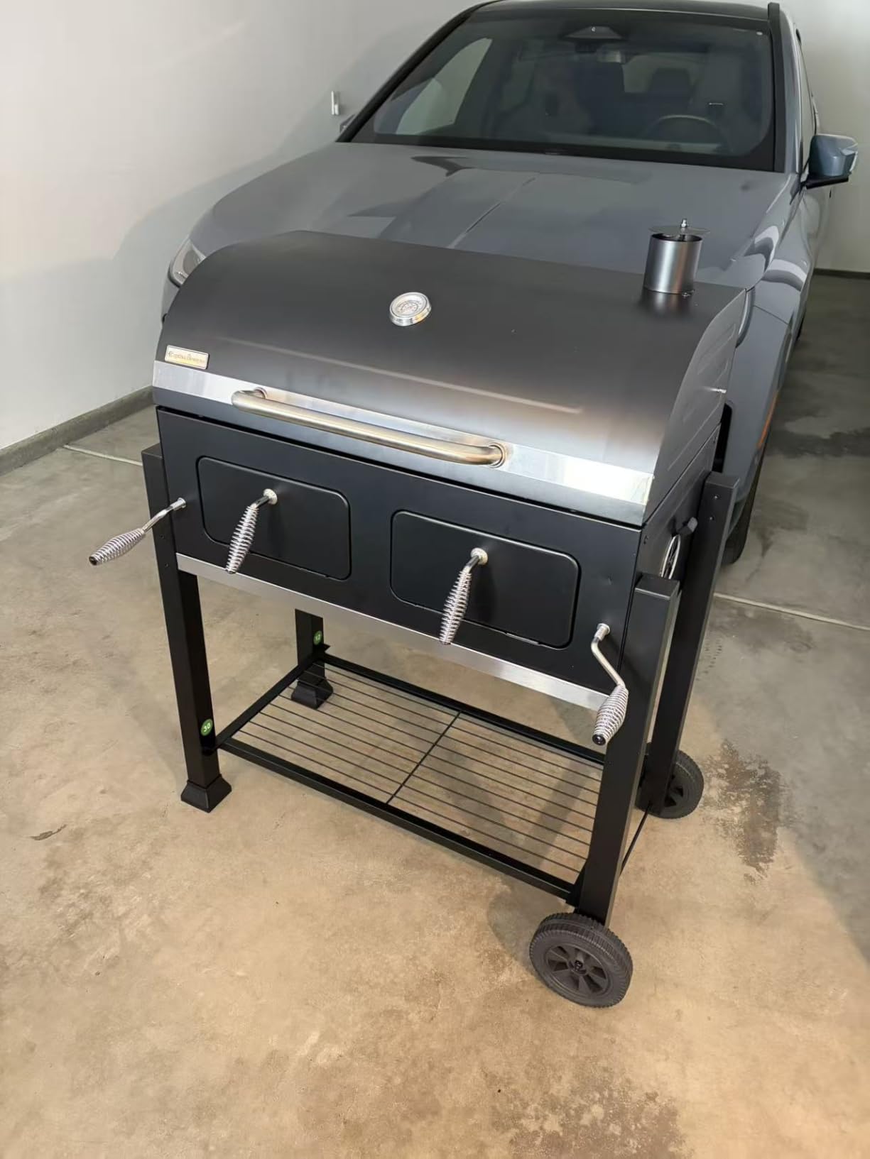 Captiva Designs Extra Large Charcoal BBQ Grill with Oversize Cooking Area (794 SQIN), Outdoor Cooking Grill with 2 Individual Lifting Charcoal Trays and 2 Foldable Side Tables customer photo 1