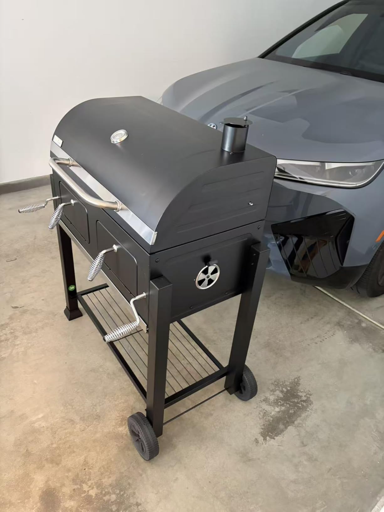 Captiva Designs Extra Large Charcoal BBQ Grill with Oversize Cooking Area (794 SQIN), Outdoor Cooking Grill with 2 Individual Lifting Charcoal Trays and 2 Foldable Side Tables customer photo 2
