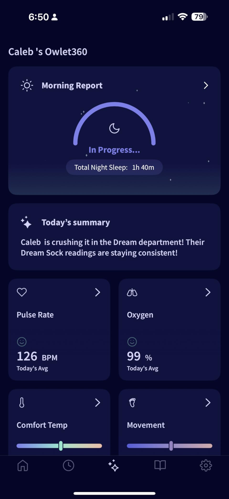 Owlet Dream Sock - Smart Baby Monitor View Heart Rate and Average Oxygen O2 as Sleep Quality Indicators, Wakings, Movement, and Sleep State - Mint customer photo 2