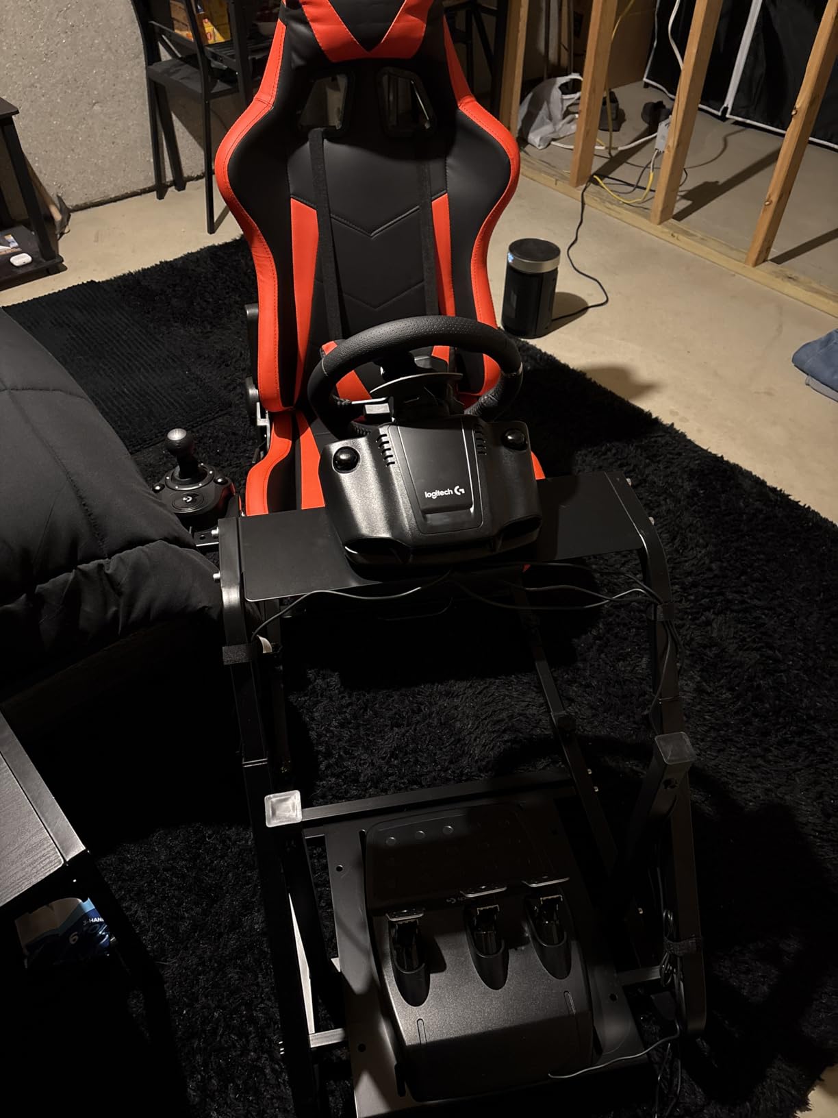 Dardoo G920 Racing Simulator Cockpit with Seat Fit for Logitech G923 G29, for Thrustmaster T150 T300 T248,Sim Racing Cockpit Not Included Wheel Pedals customer photo 1