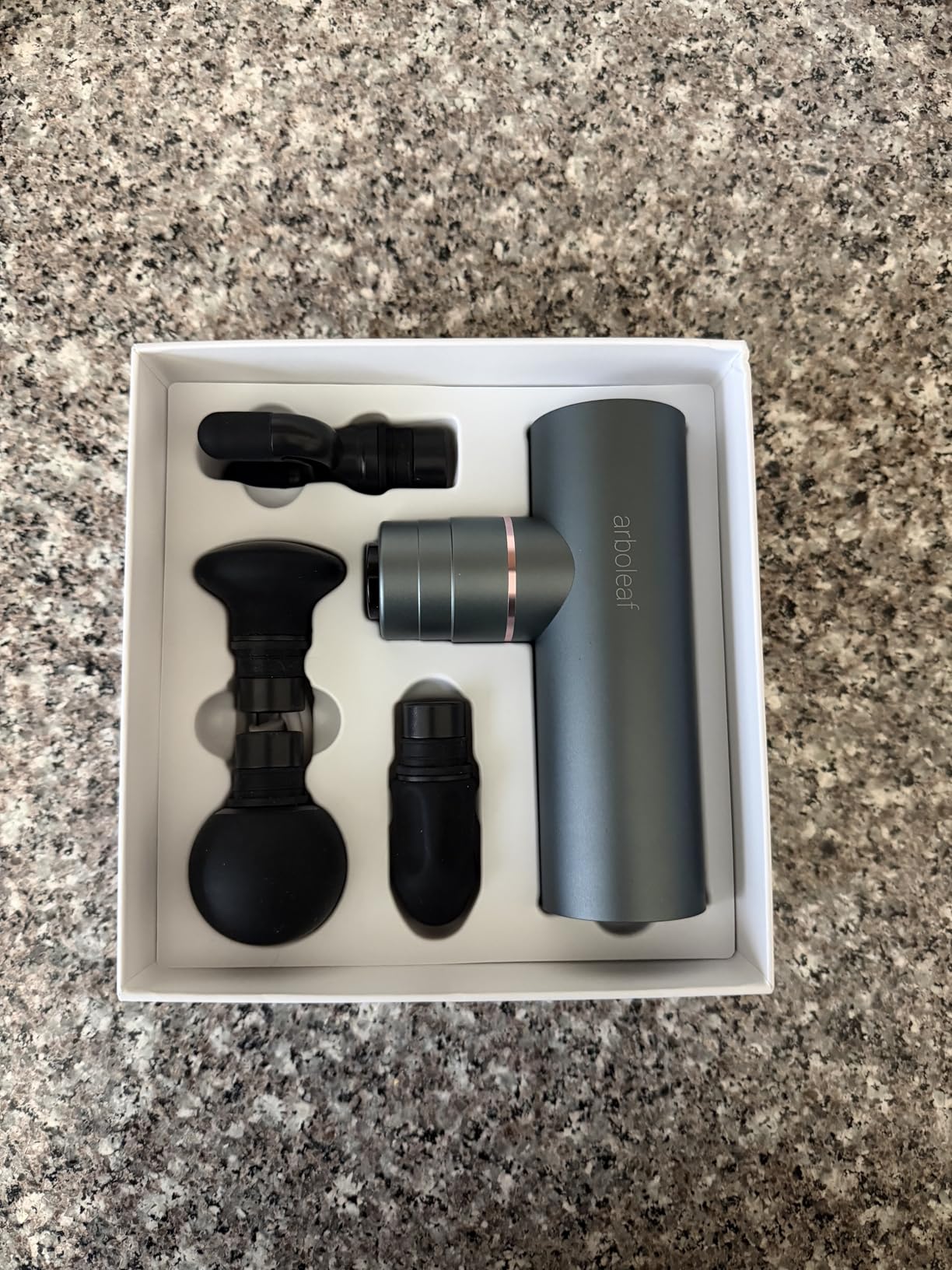 arboleaf Massage Gun Deep Tissue, Balance of Power & Portability Full-Metal Percussion Massager with Silent Brushless Motor - Ultra-Quiet Pocket-Sized customer photo 1