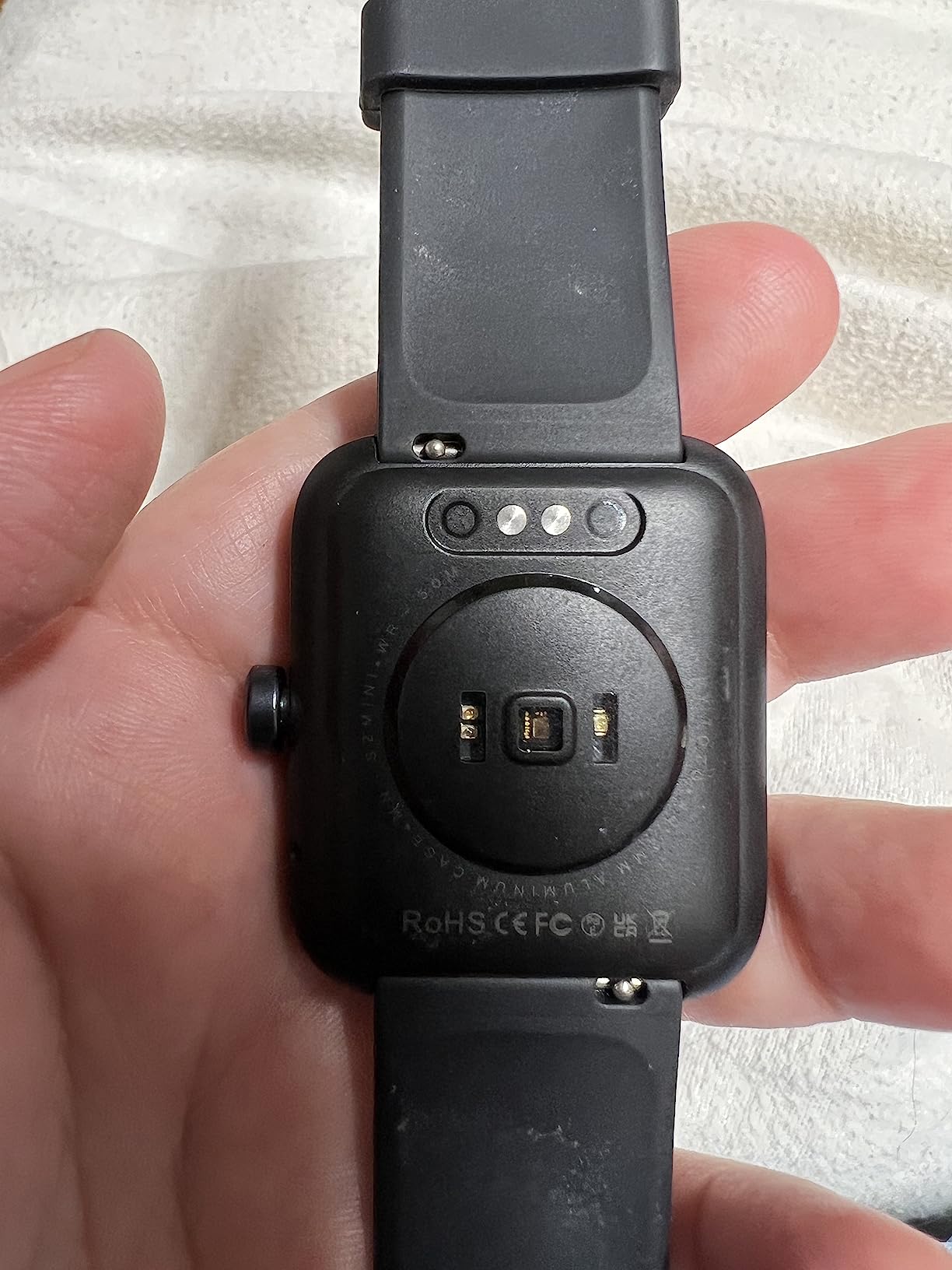 TOZO S2 40mm Mini Smart Watch Alexa Built-in Fitness Tracker with Sleep Monitor 5ATM Waterproof HD Color Touchscreen for Men Women Compatible with iPhone&Android Black customer photo 1